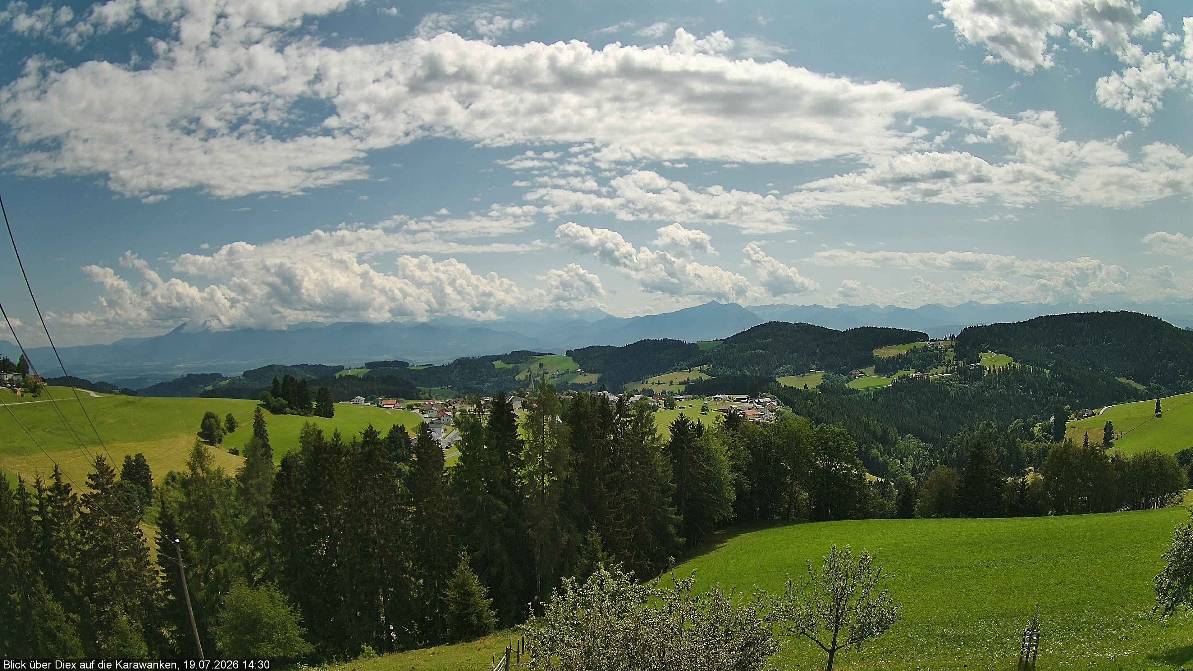 Archiv Foto Webcam Blick auf Diex (Kärnten)