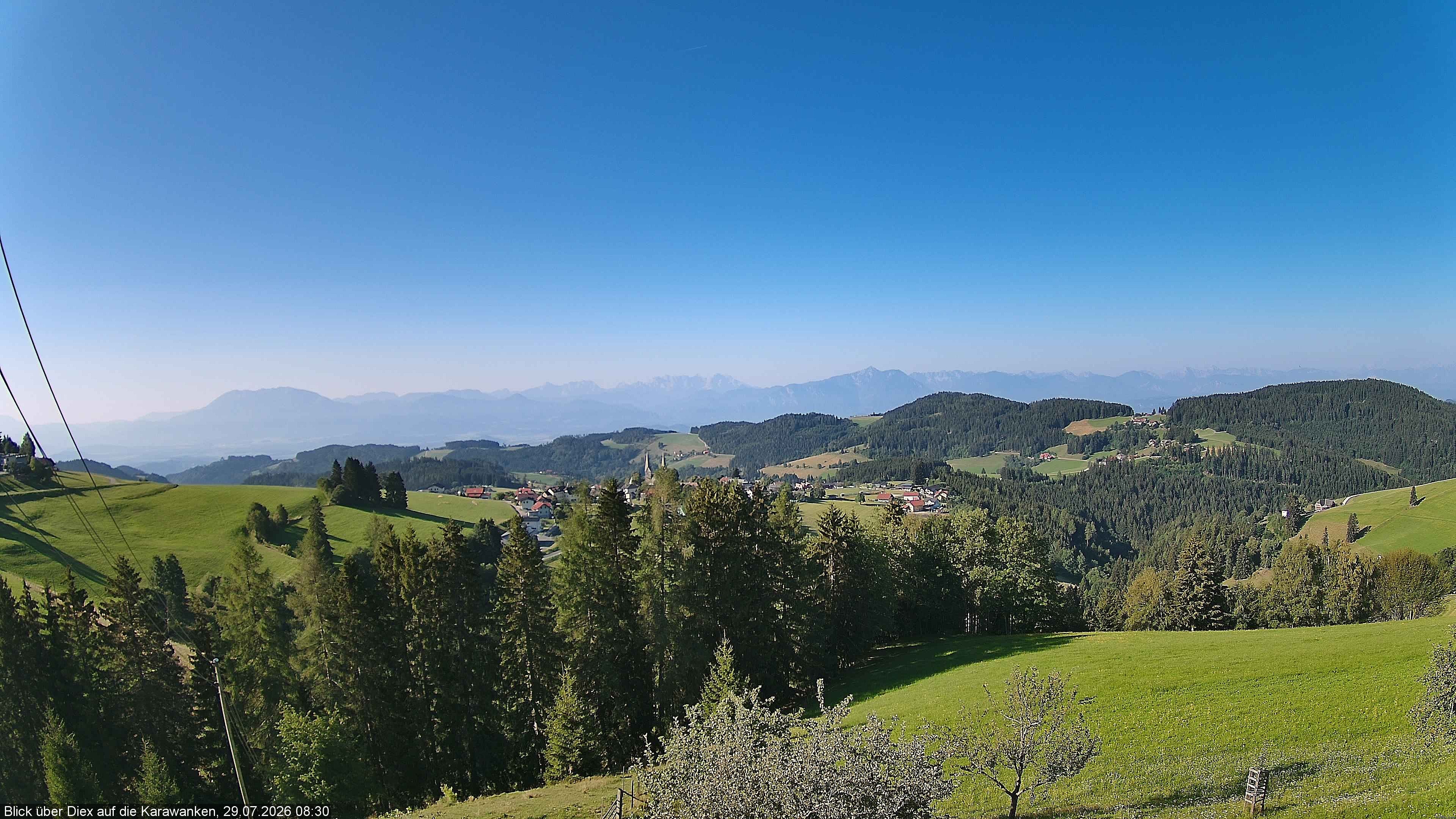Archiv Foto Webcam Blick auf Diex (Kärnten)