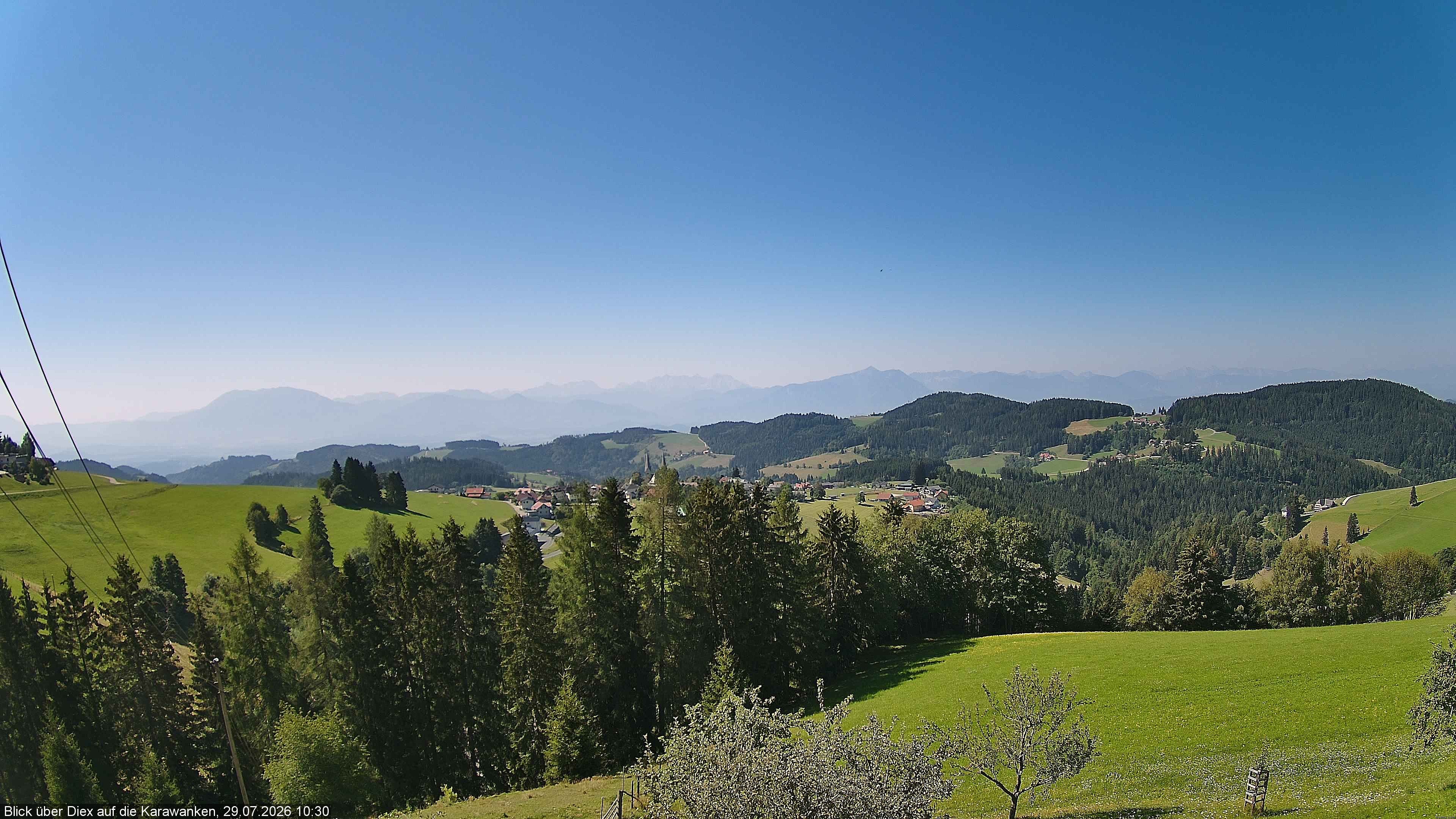 Archiv Foto Webcam Blick auf Diex (Kärnten)