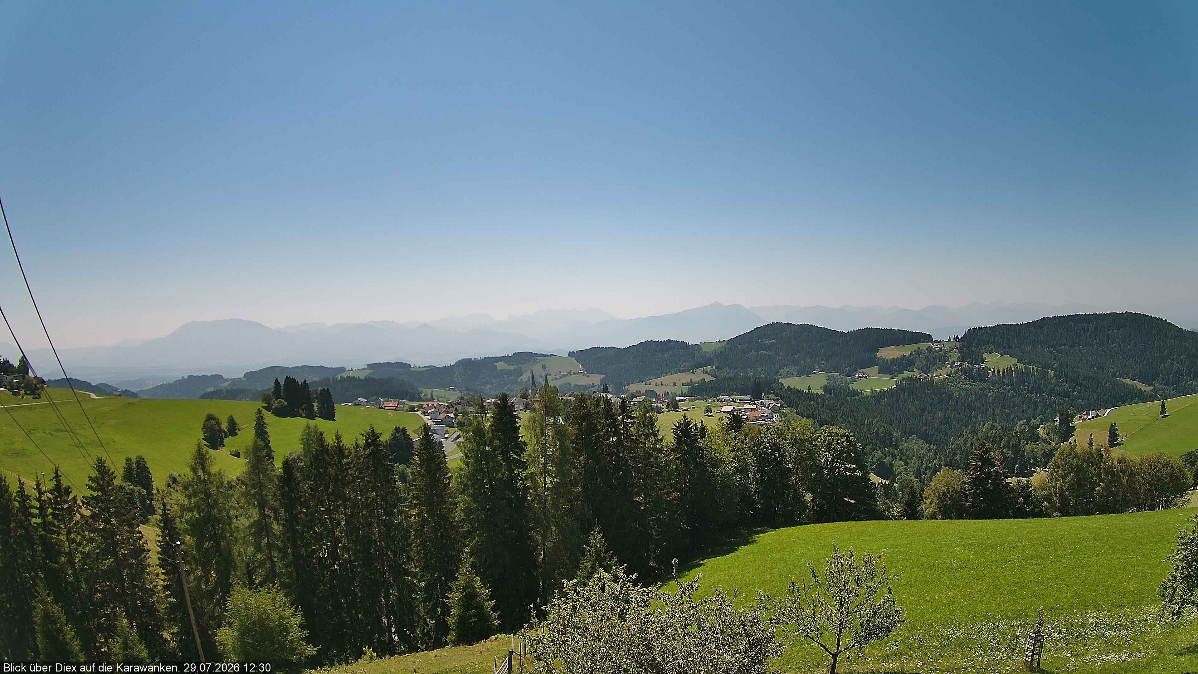 Archiv Foto Webcam Blick auf Diex (Kärnten)
