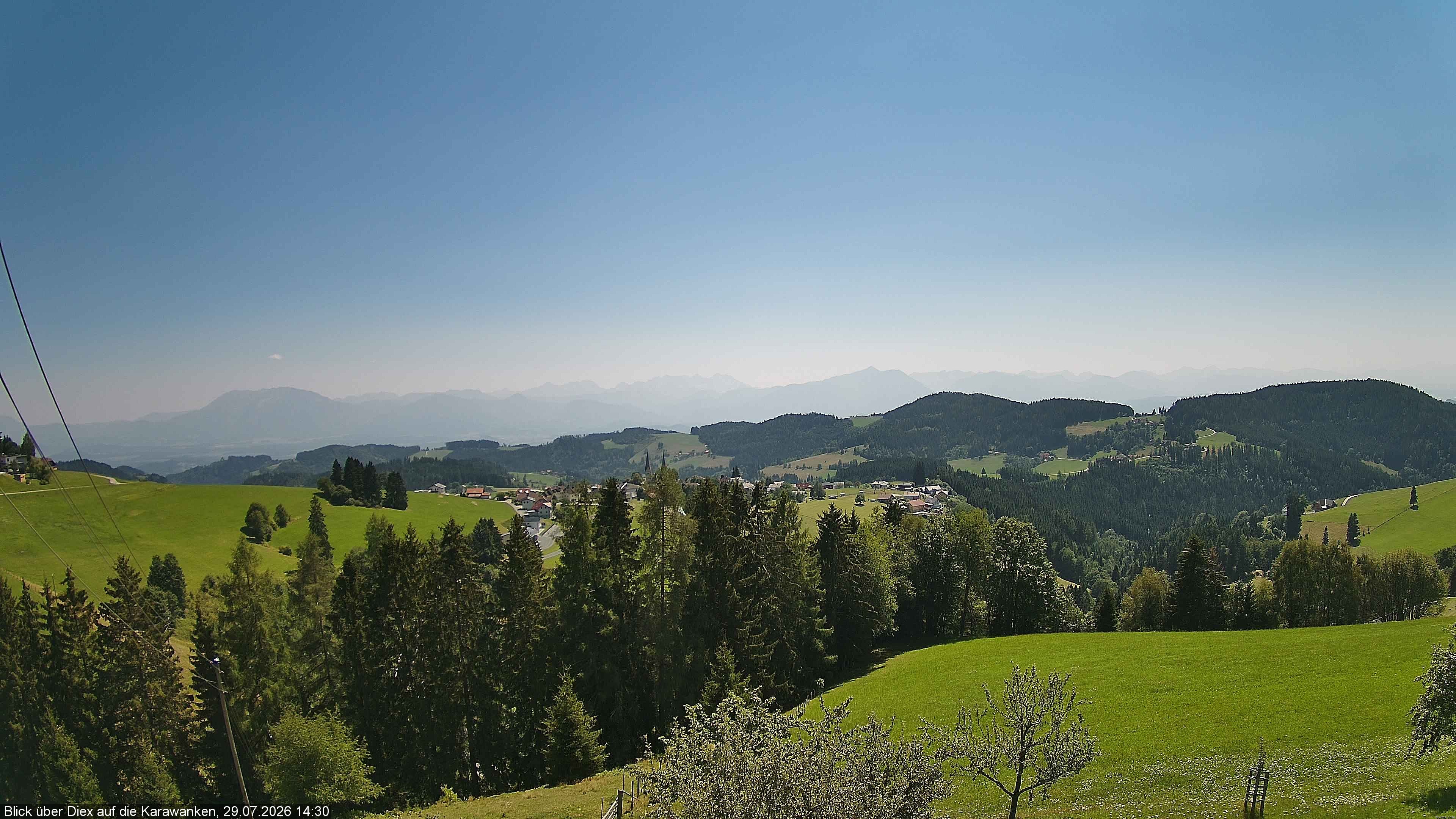 Archiv Foto Webcam Blick auf Diex (Kärnten)