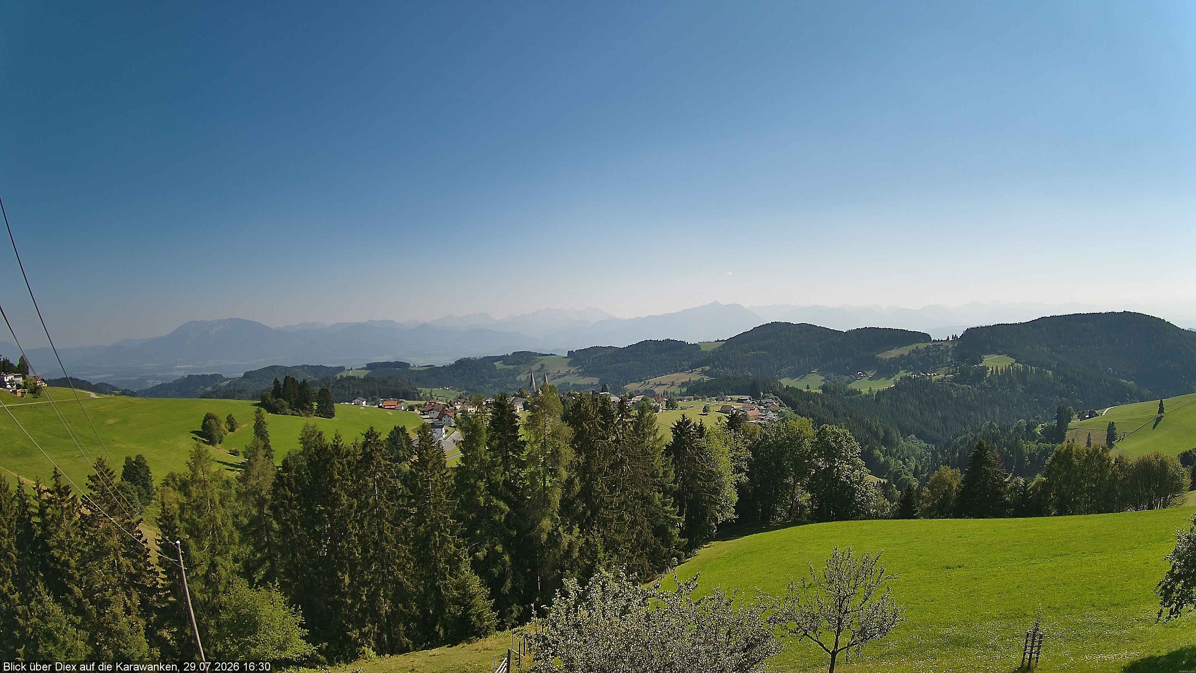 Archiv Foto Webcam Blick auf Diex (Kärnten)