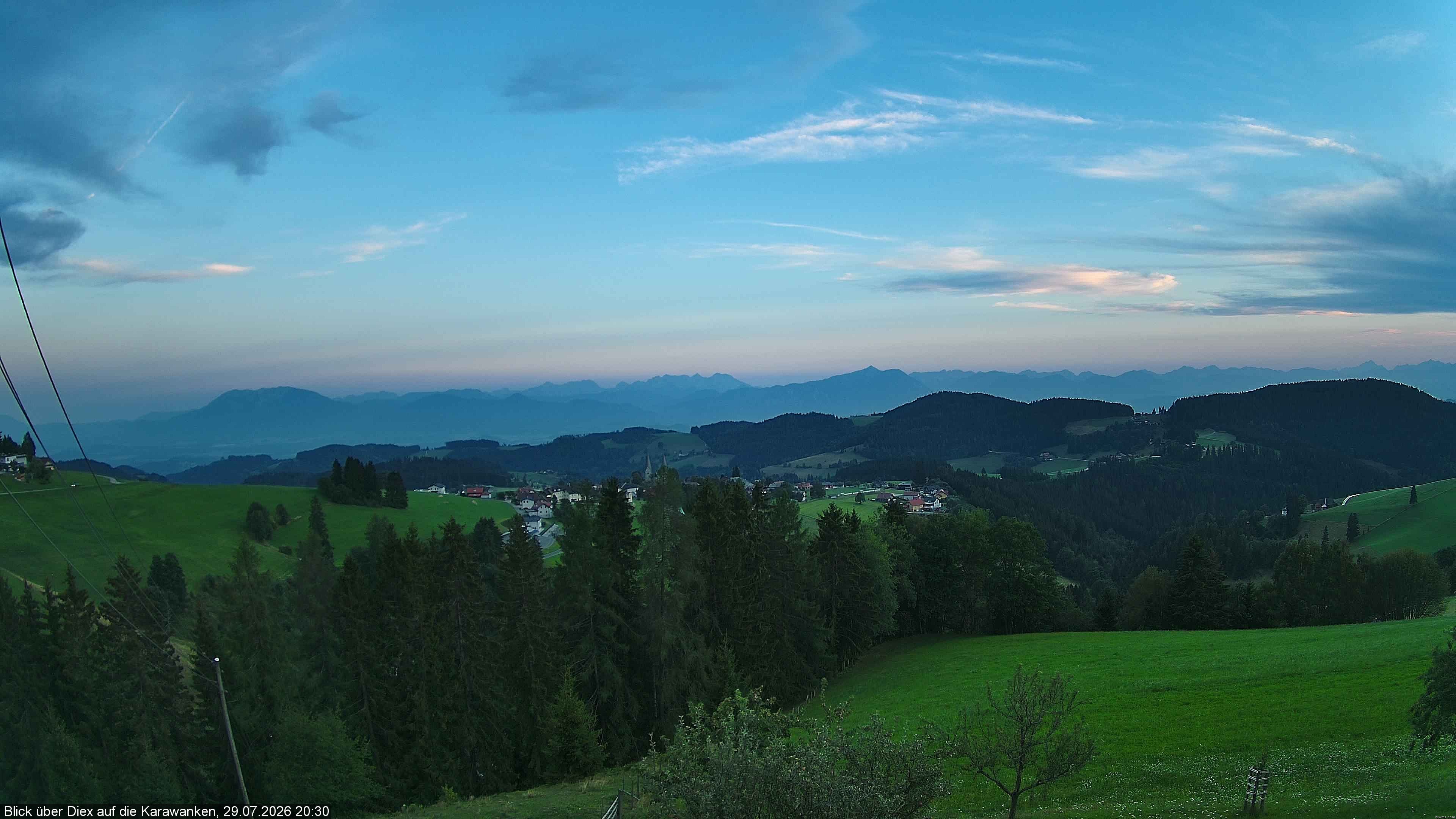 Archiv Foto Webcam Blick auf Diex (Kärnten)