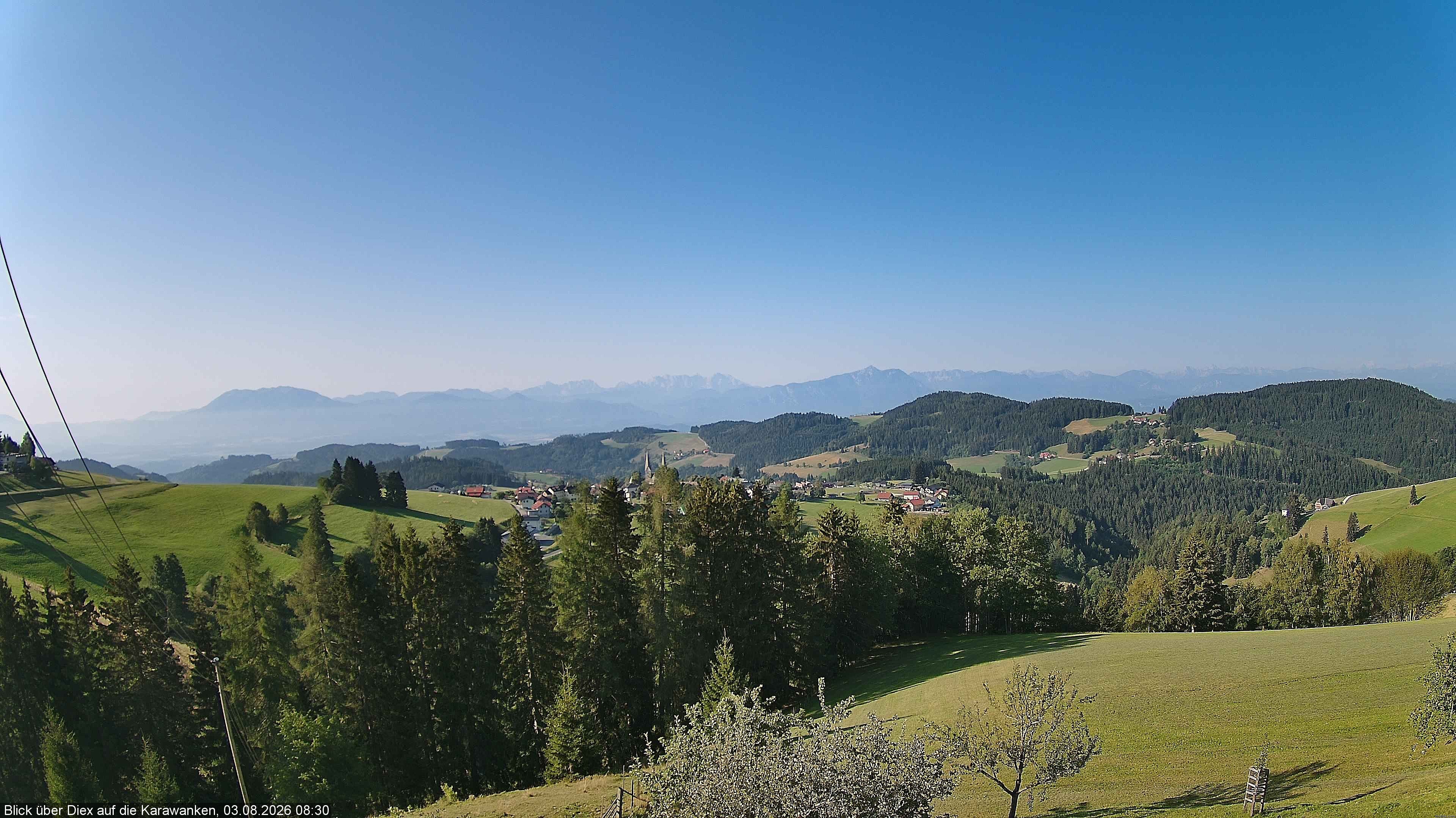 Archiv Foto Webcam Blick auf Diex (Kärnten)