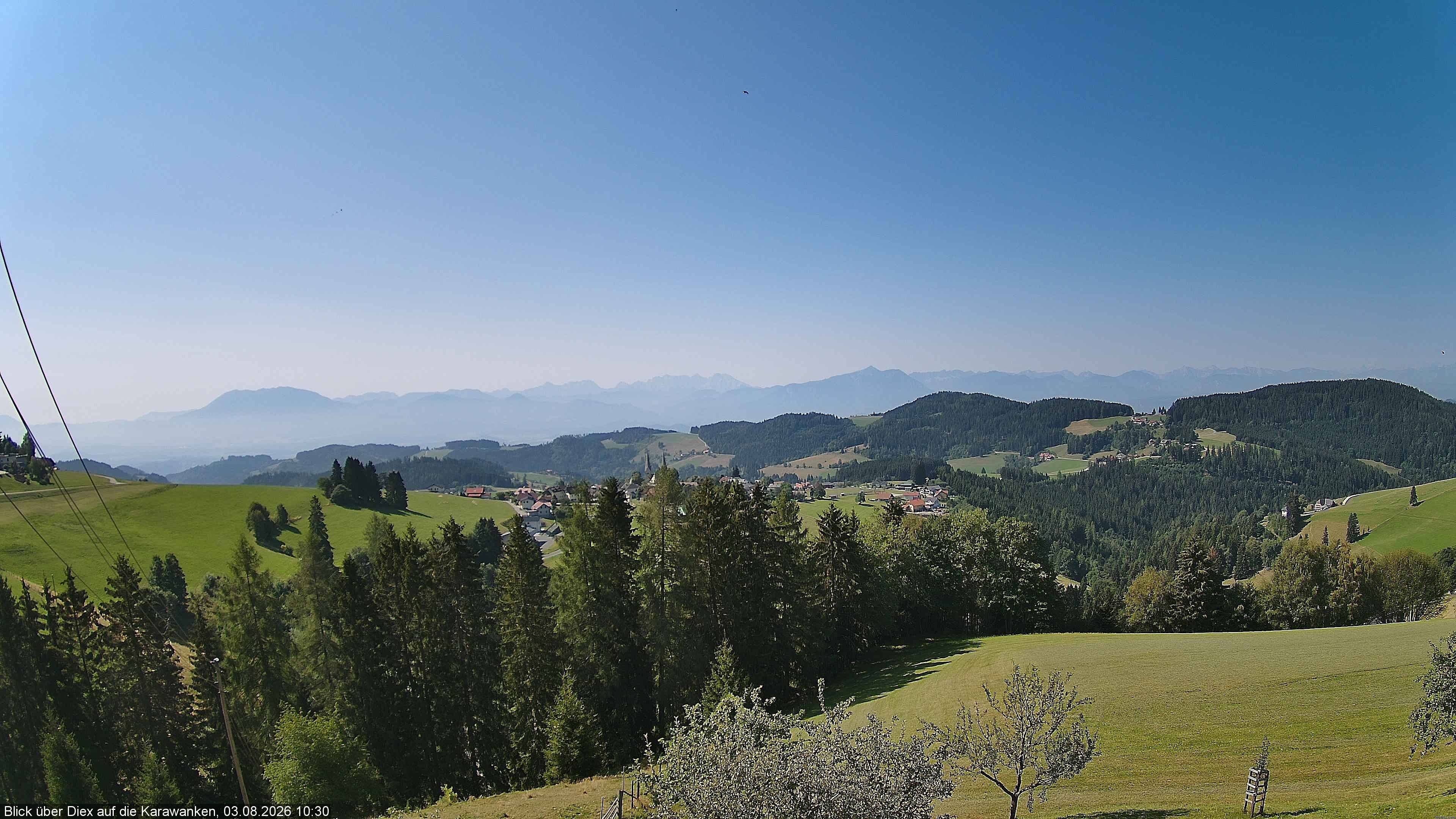 Archiv Foto Webcam Blick auf Diex (Kärnten)