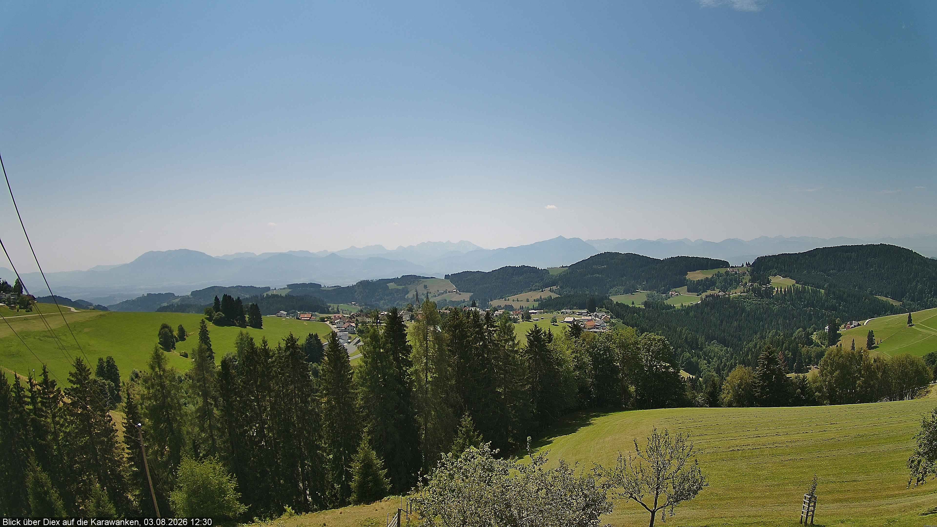 Archiv Foto Webcam Blick auf Diex (Kärnten)