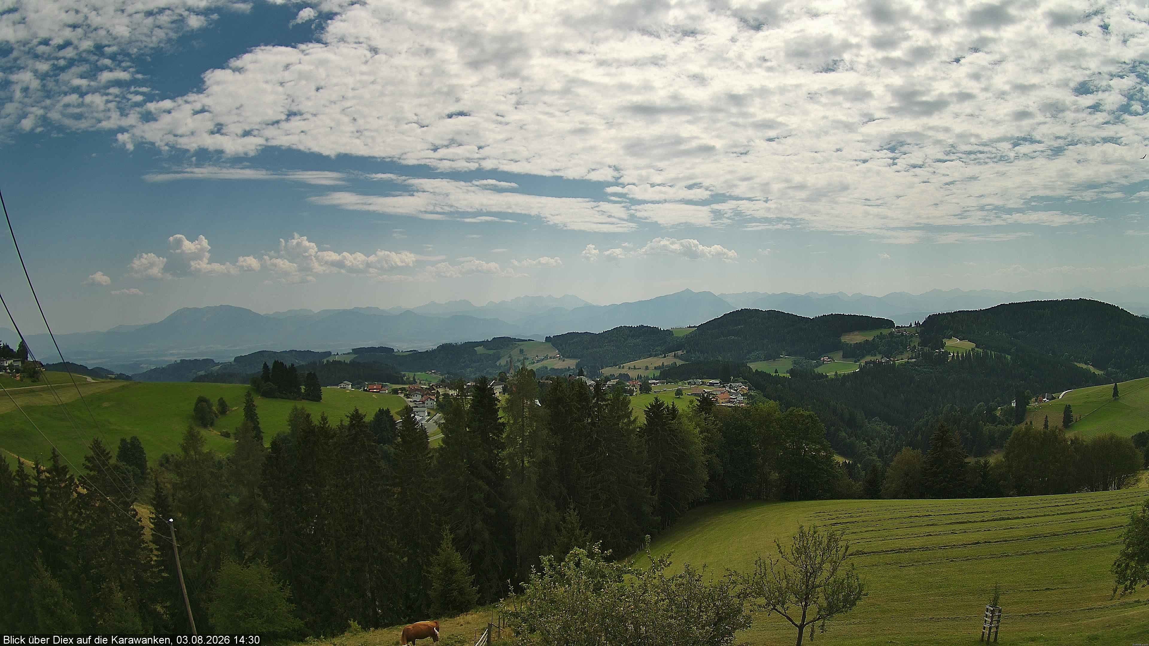Archiv Foto Webcam Blick auf Diex (Kärnten)