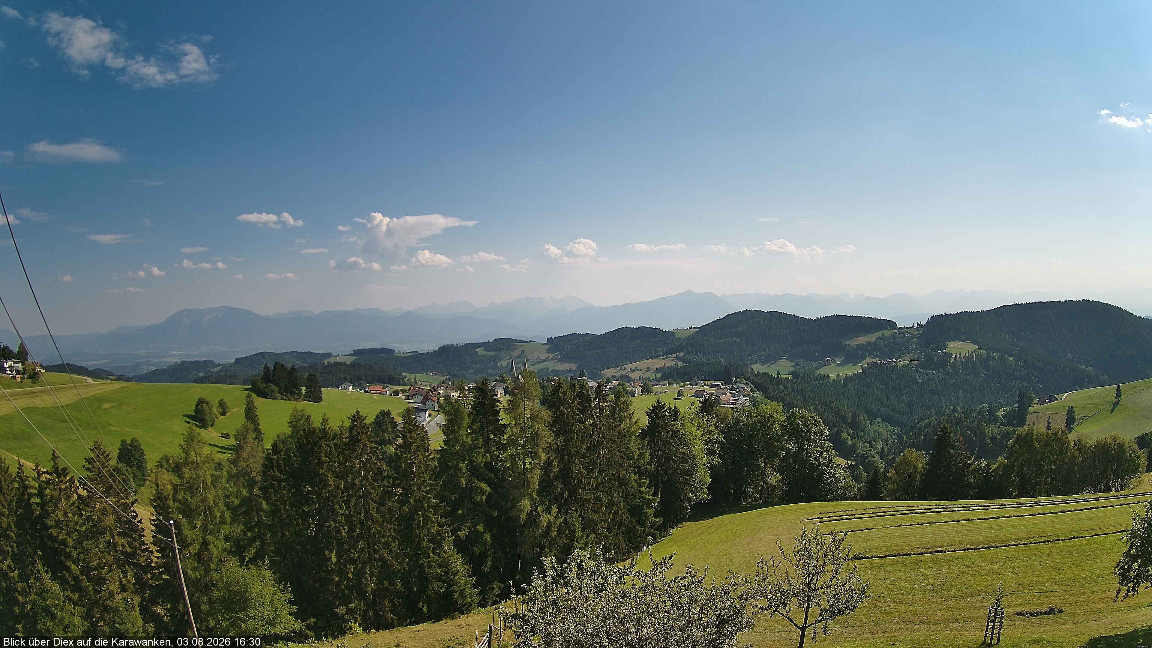 Archiv Foto Webcam Blick auf Diex (Kärnten)