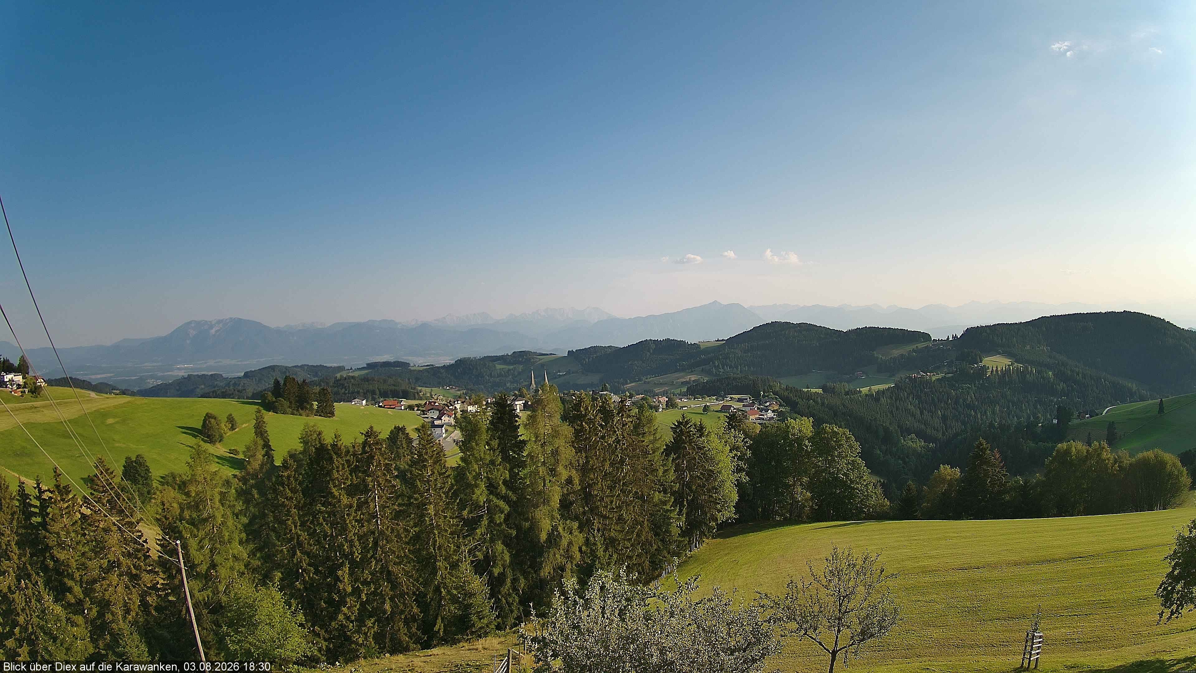 Archiv Foto Webcam Blick auf Diex (Kärnten)