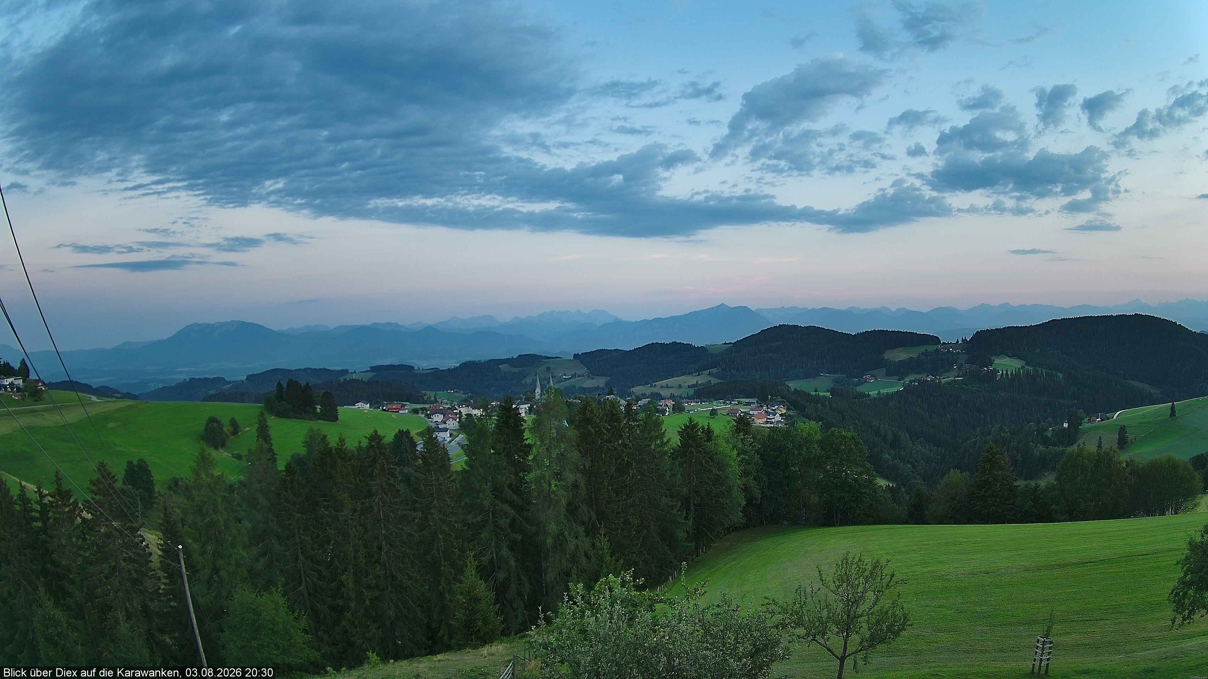 Archiv Foto Webcam Blick auf Diex (Kärnten)