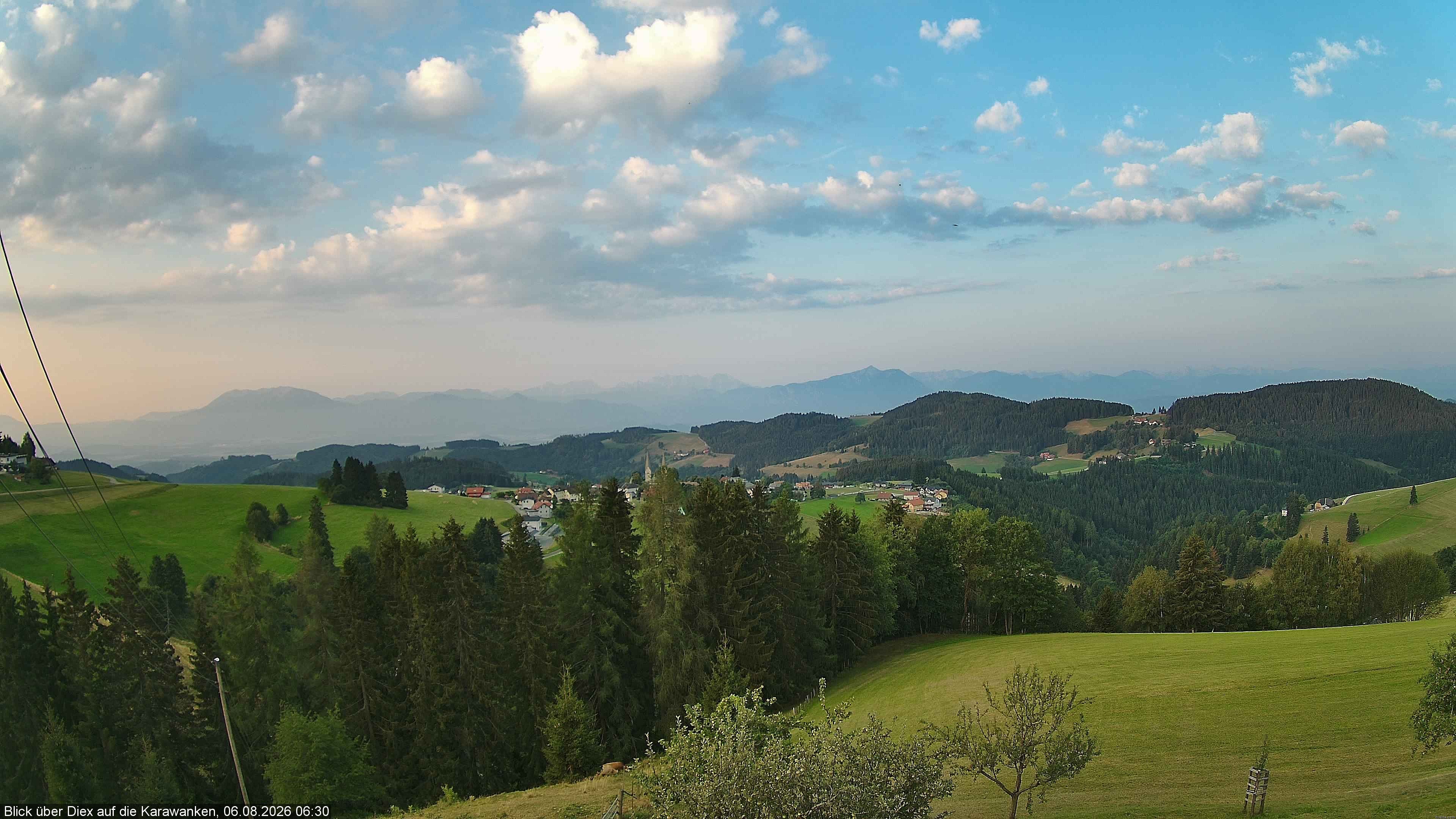 Archiv Foto Webcam Blick auf Diex (Kärnten)