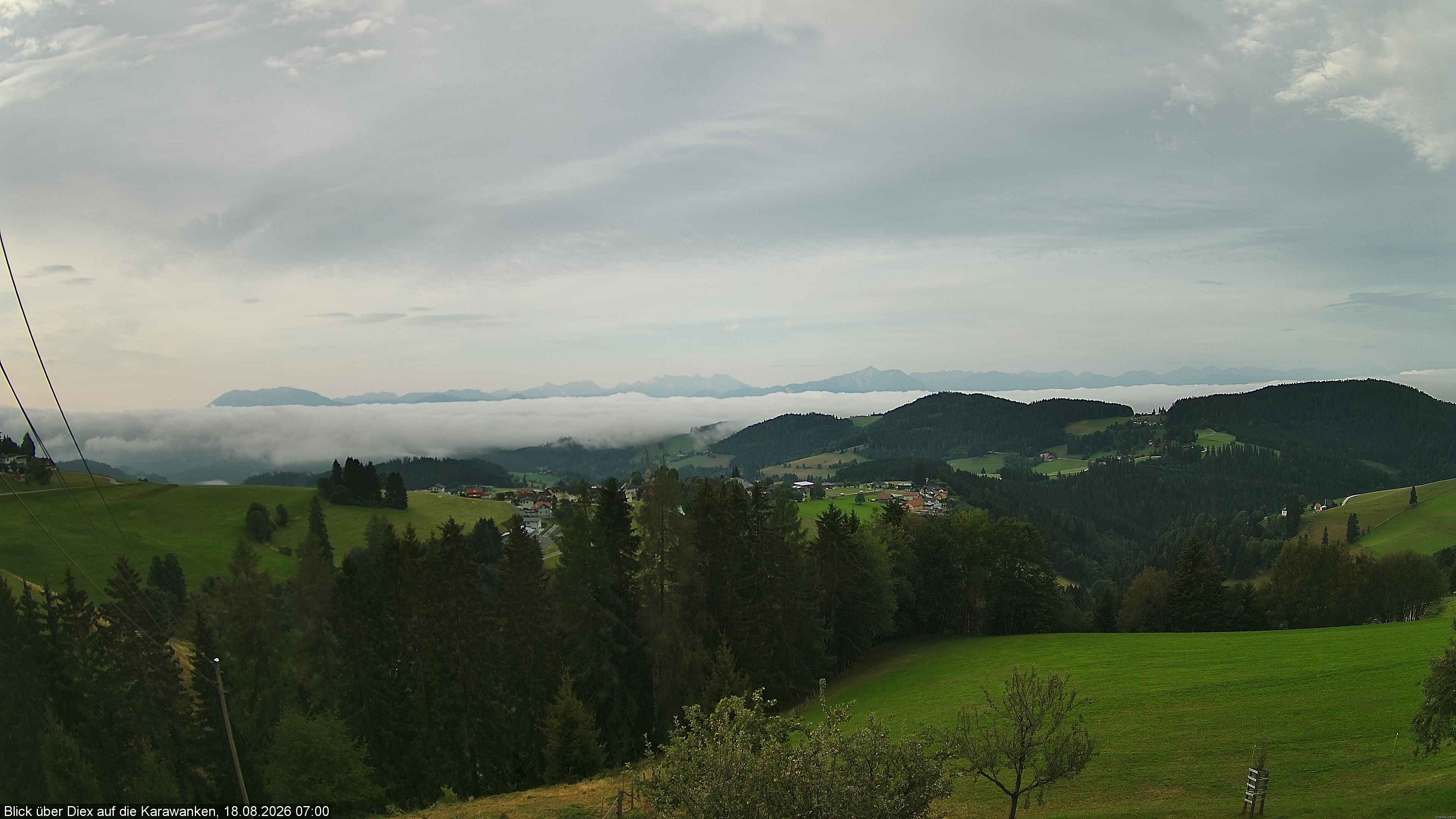 Archiv Foto Webcam Blick auf Diex (Kärnten)