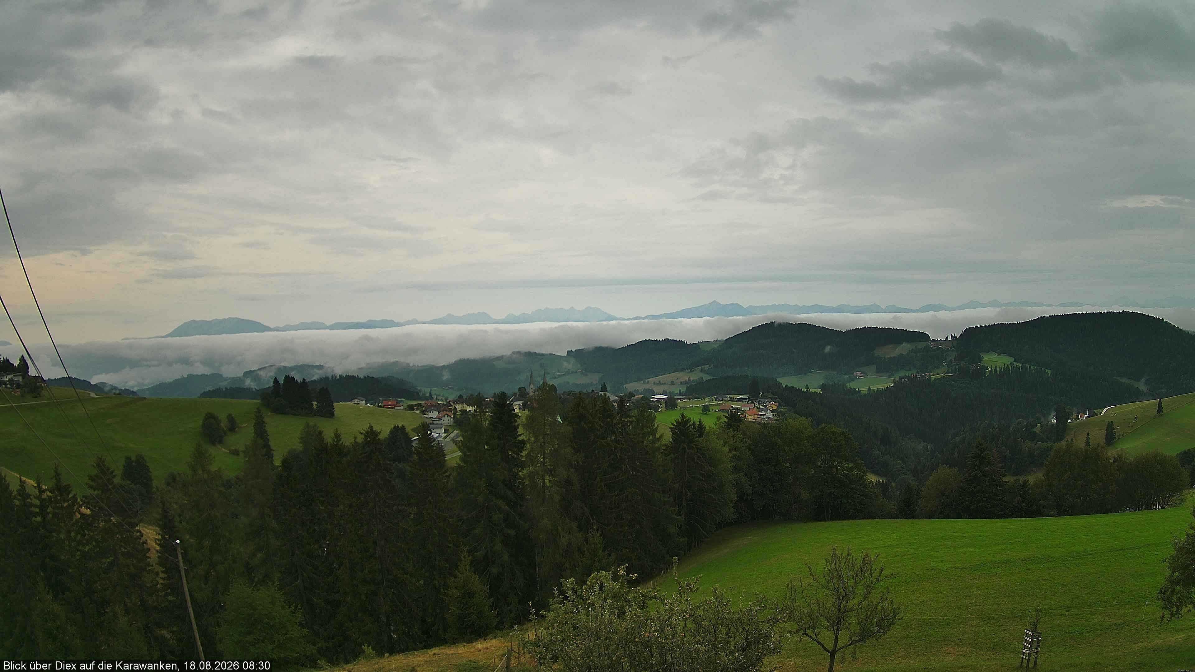 Archiv Foto Webcam Blick auf Diex (Kärnten)