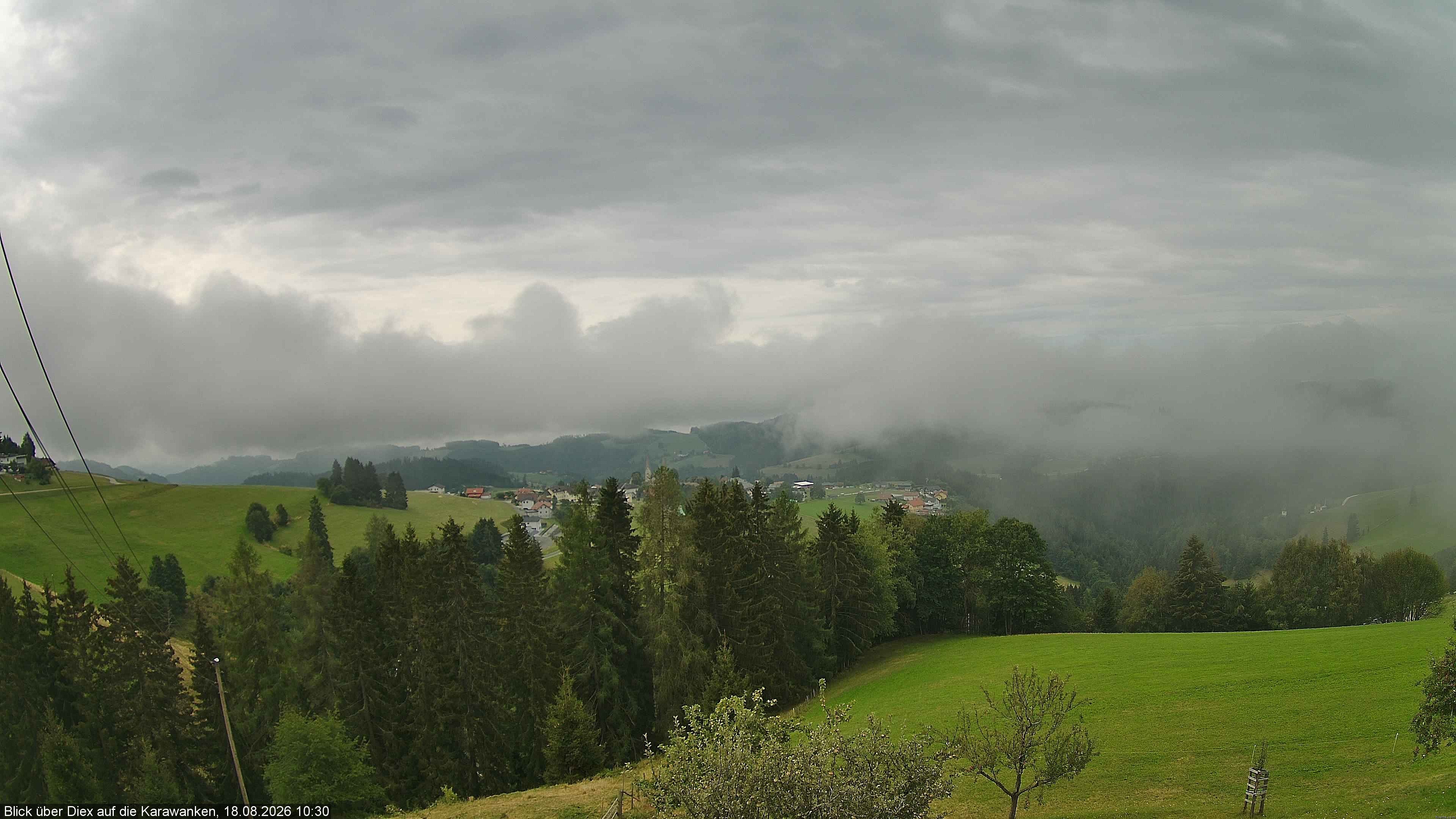Archiv Foto Webcam Blick auf Diex (Kärnten)