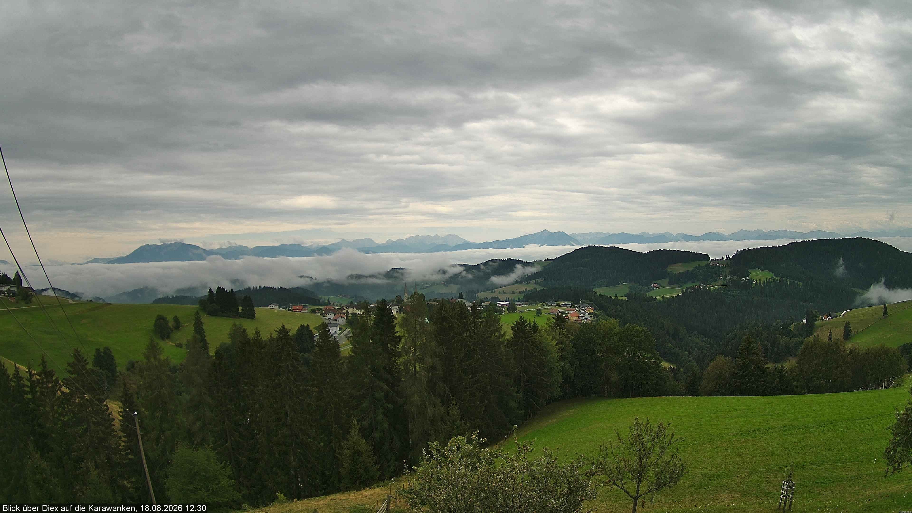 Archiv Foto Webcam Blick auf Diex (Kärnten)