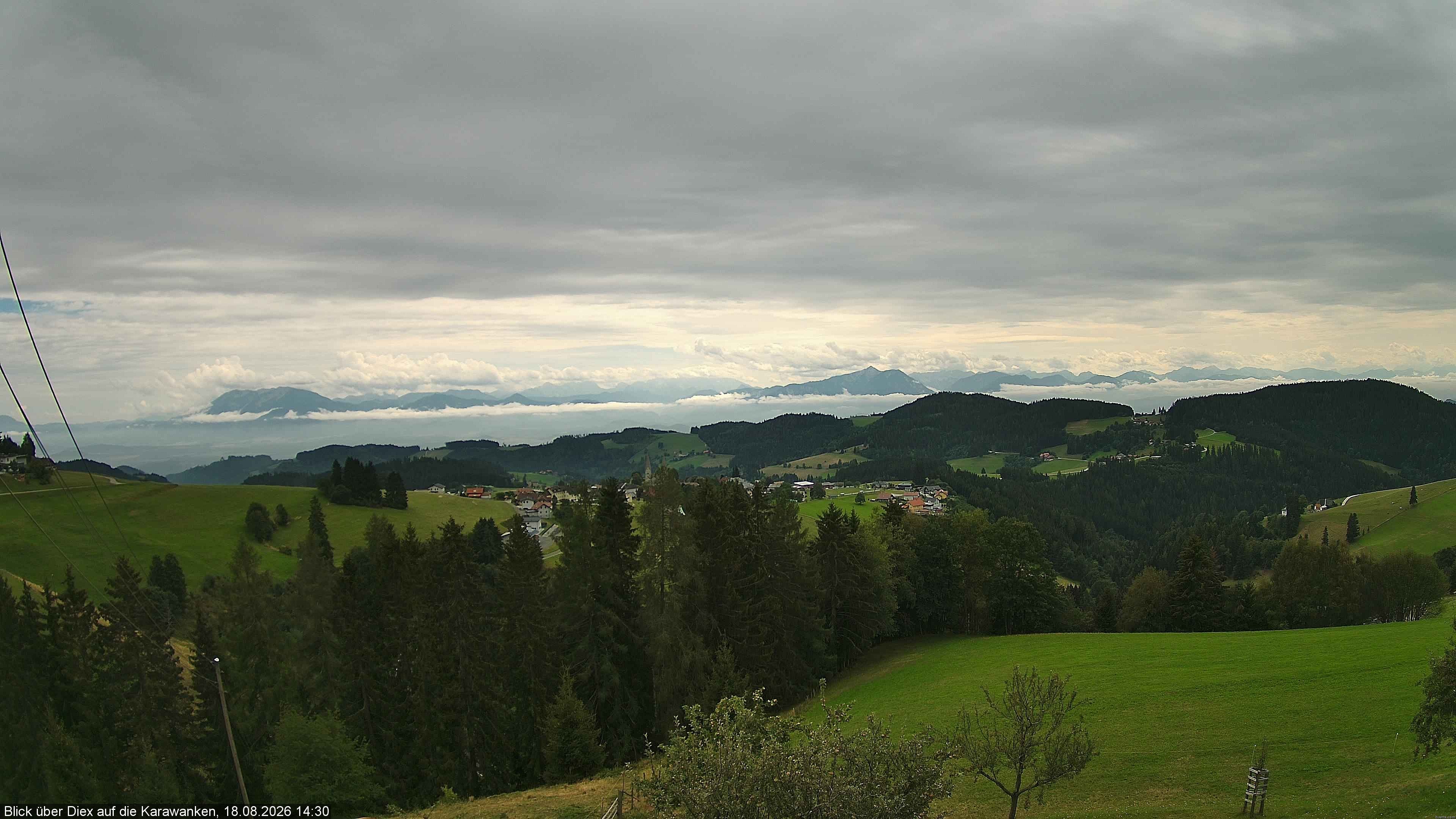 Archiv Foto Webcam Blick auf Diex (Kärnten)