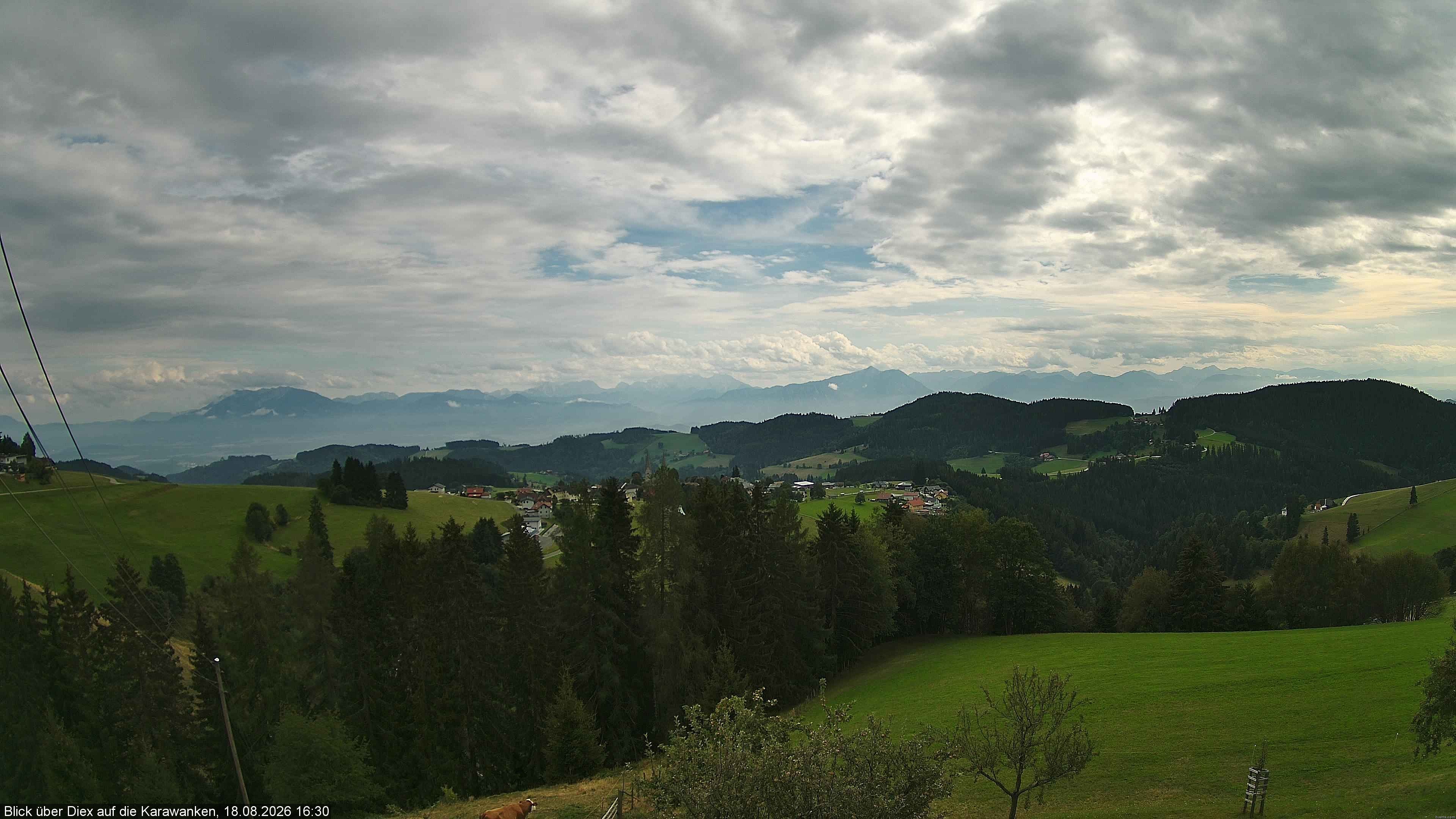Archiv Foto Webcam Blick auf Diex (Kärnten)