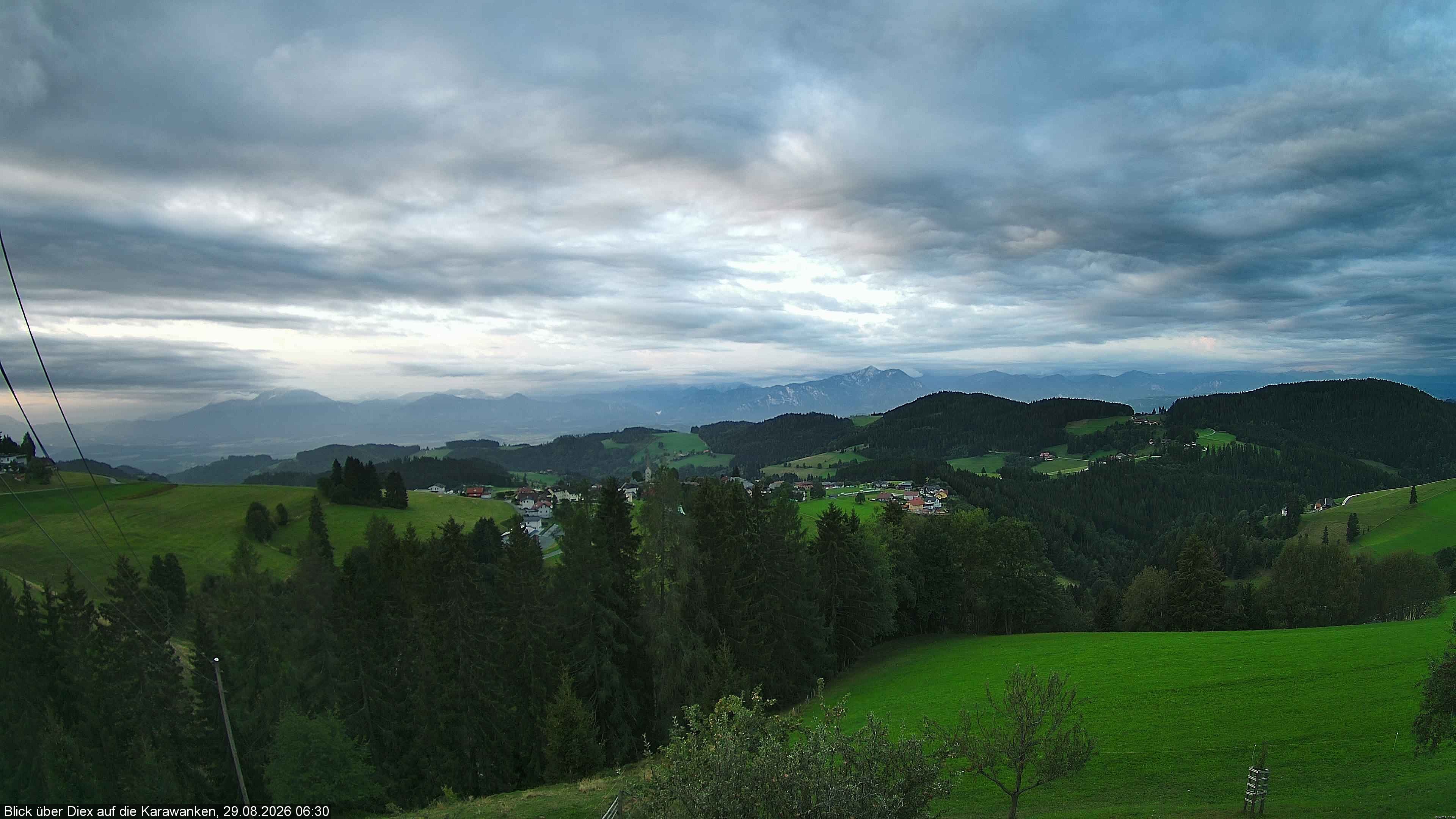 Archiv Foto Webcam Blick auf Diex (Kärnten)
