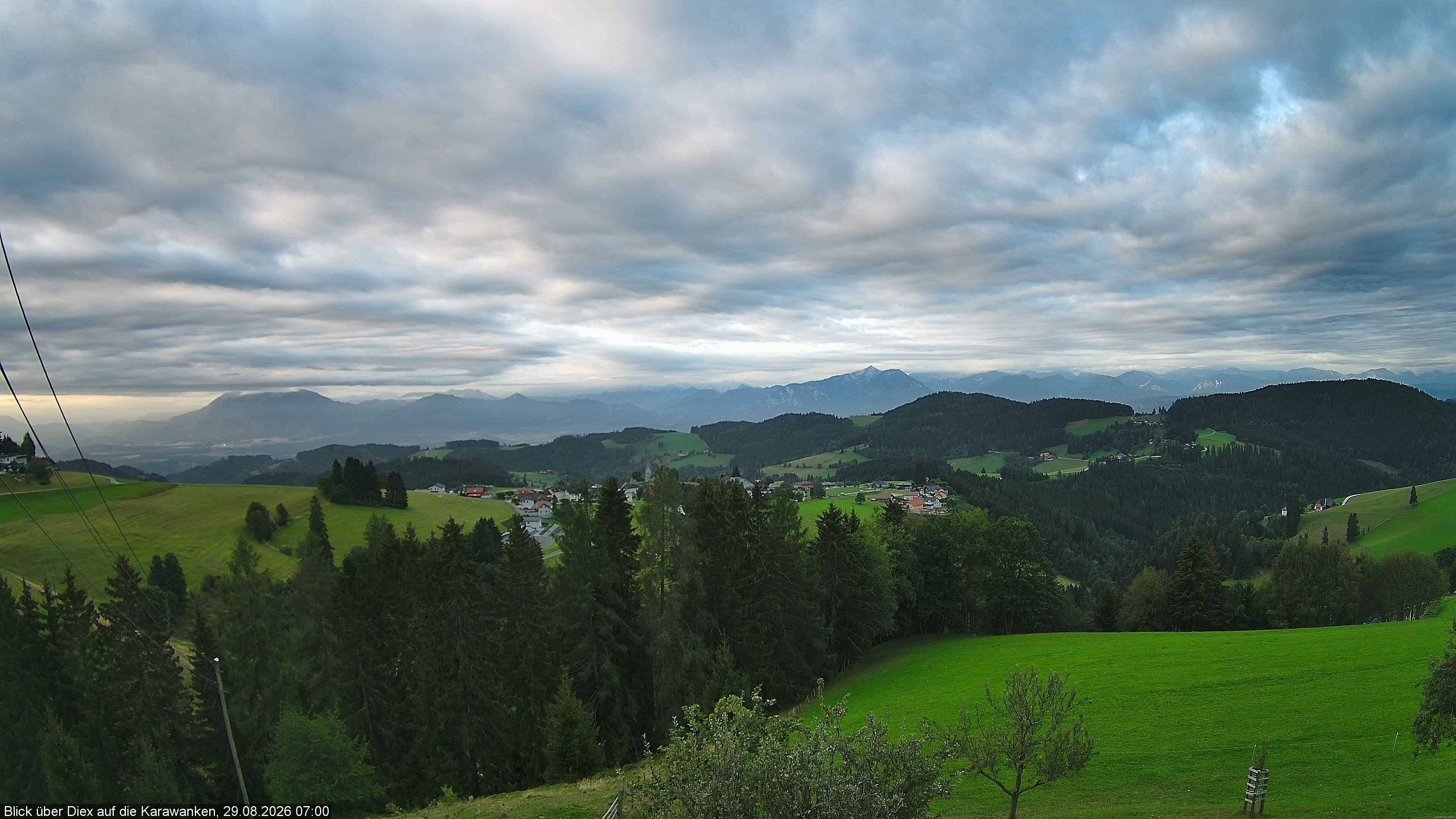 Archiv Foto Webcam Blick auf Diex (Kärnten)