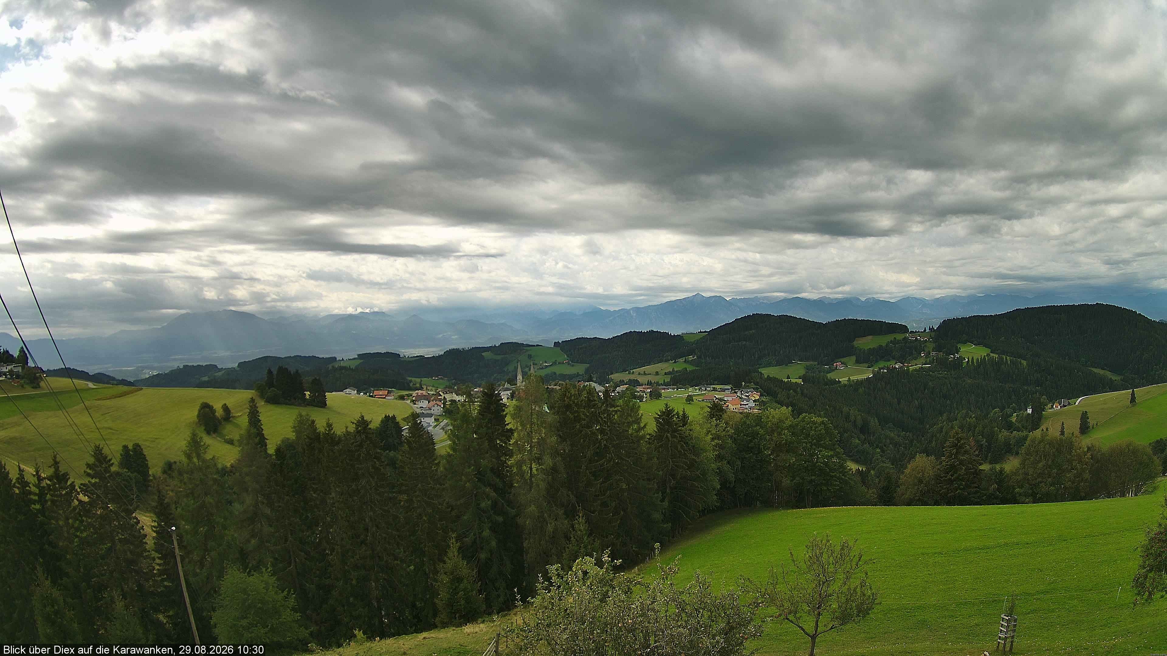 Archiv Foto Webcam Blick auf Diex (Kärnten)
