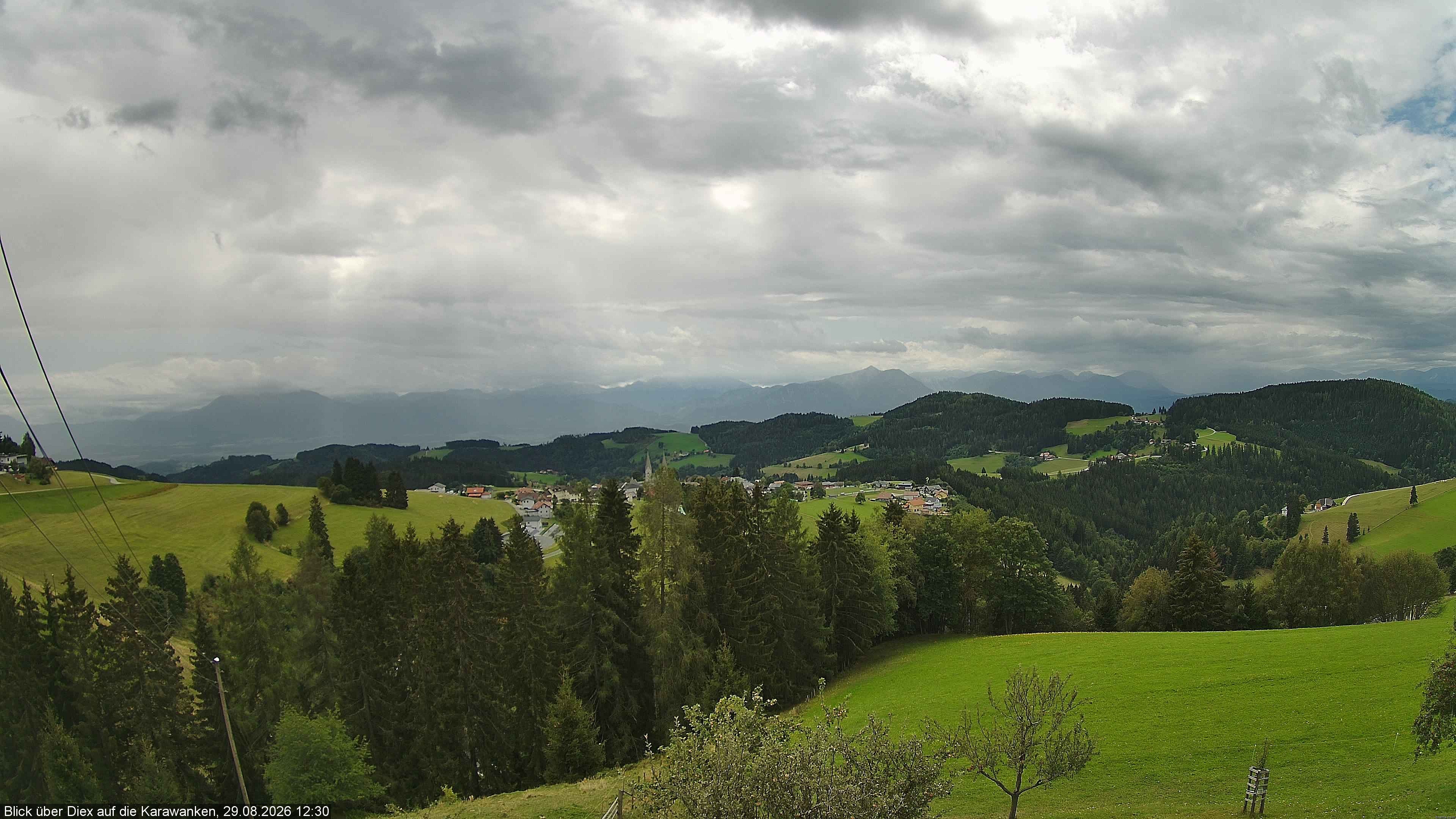 Archiv Foto Webcam Blick auf Diex (Kärnten)