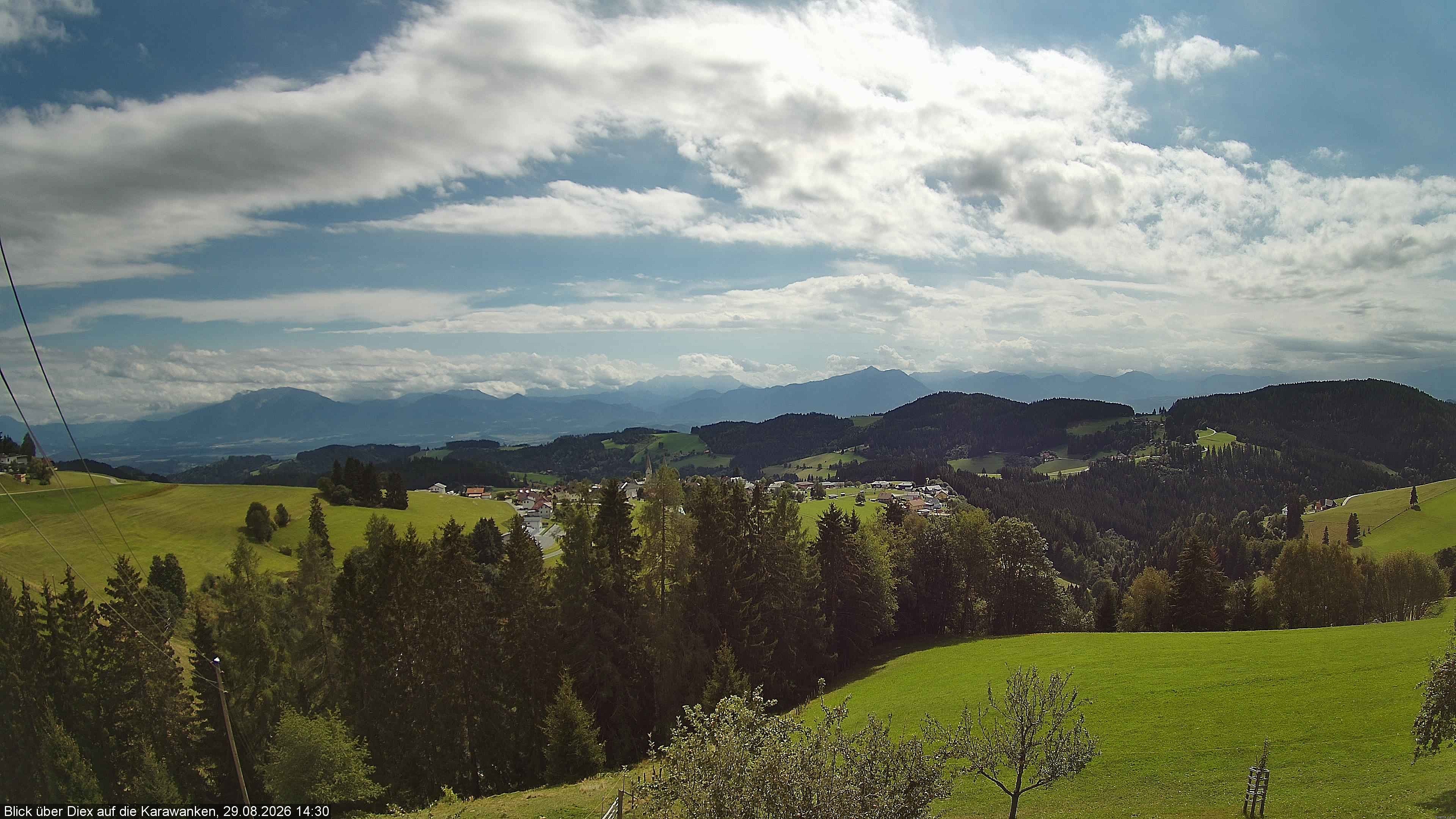 Archiv Foto Webcam Blick auf Diex (Kärnten)