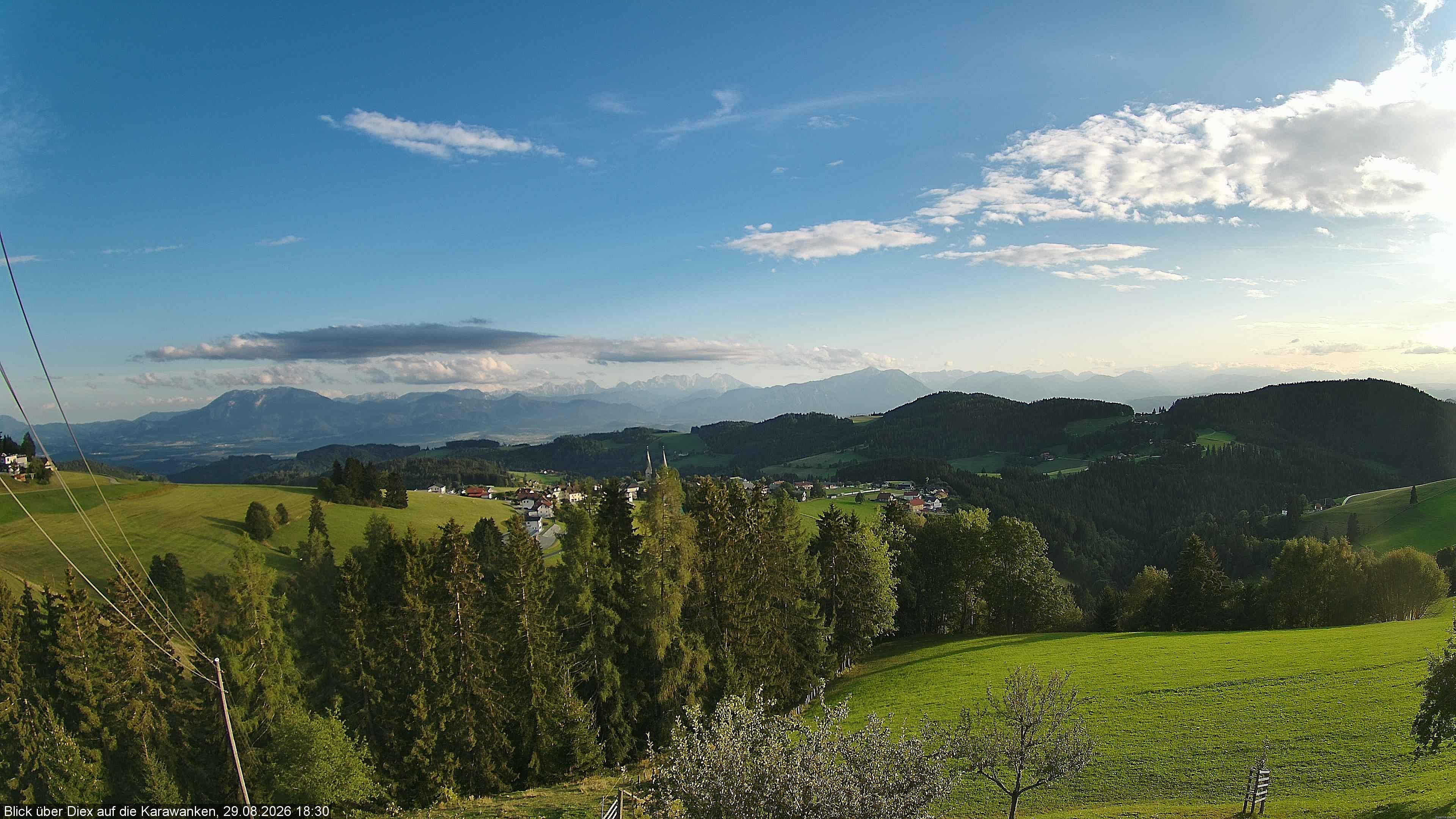 Archiv Foto Webcam Blick auf Diex (Kärnten)