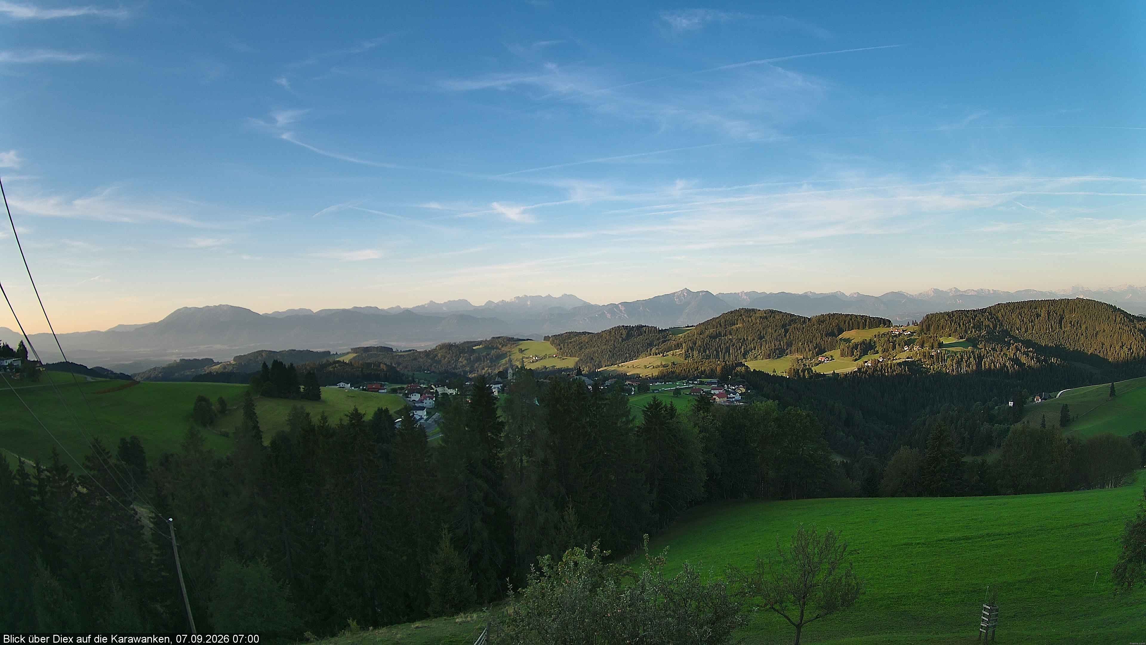 Archiv Foto Webcam Blick auf Diex (Kärnten)