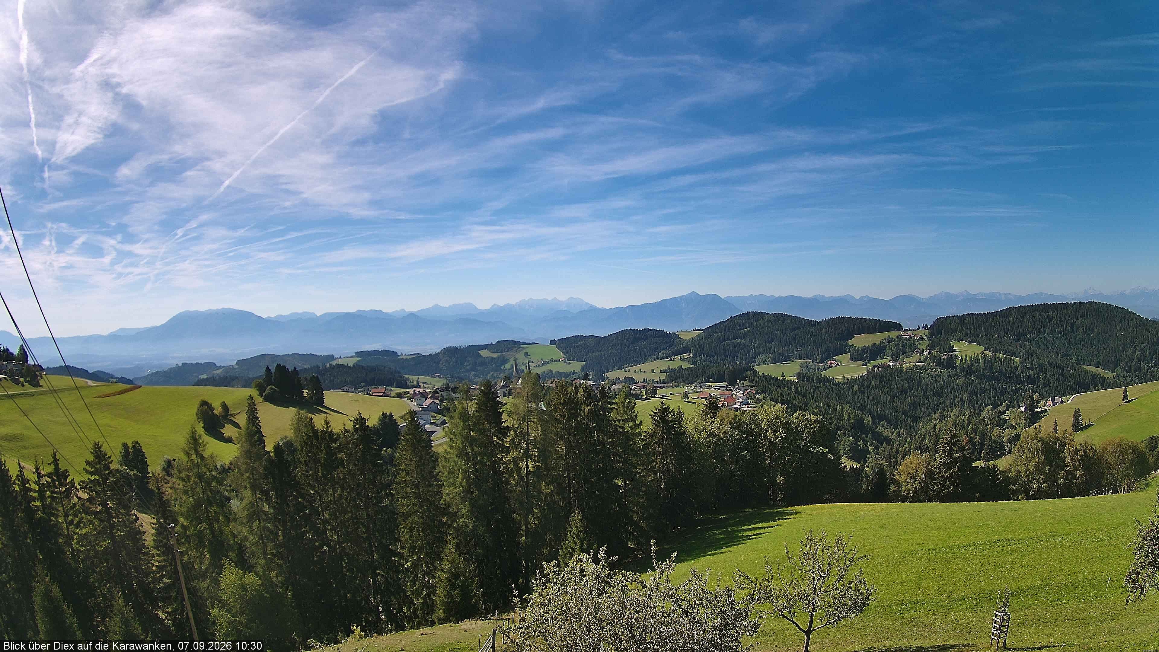 Archiv Foto Webcam Blick auf Diex (Kärnten)