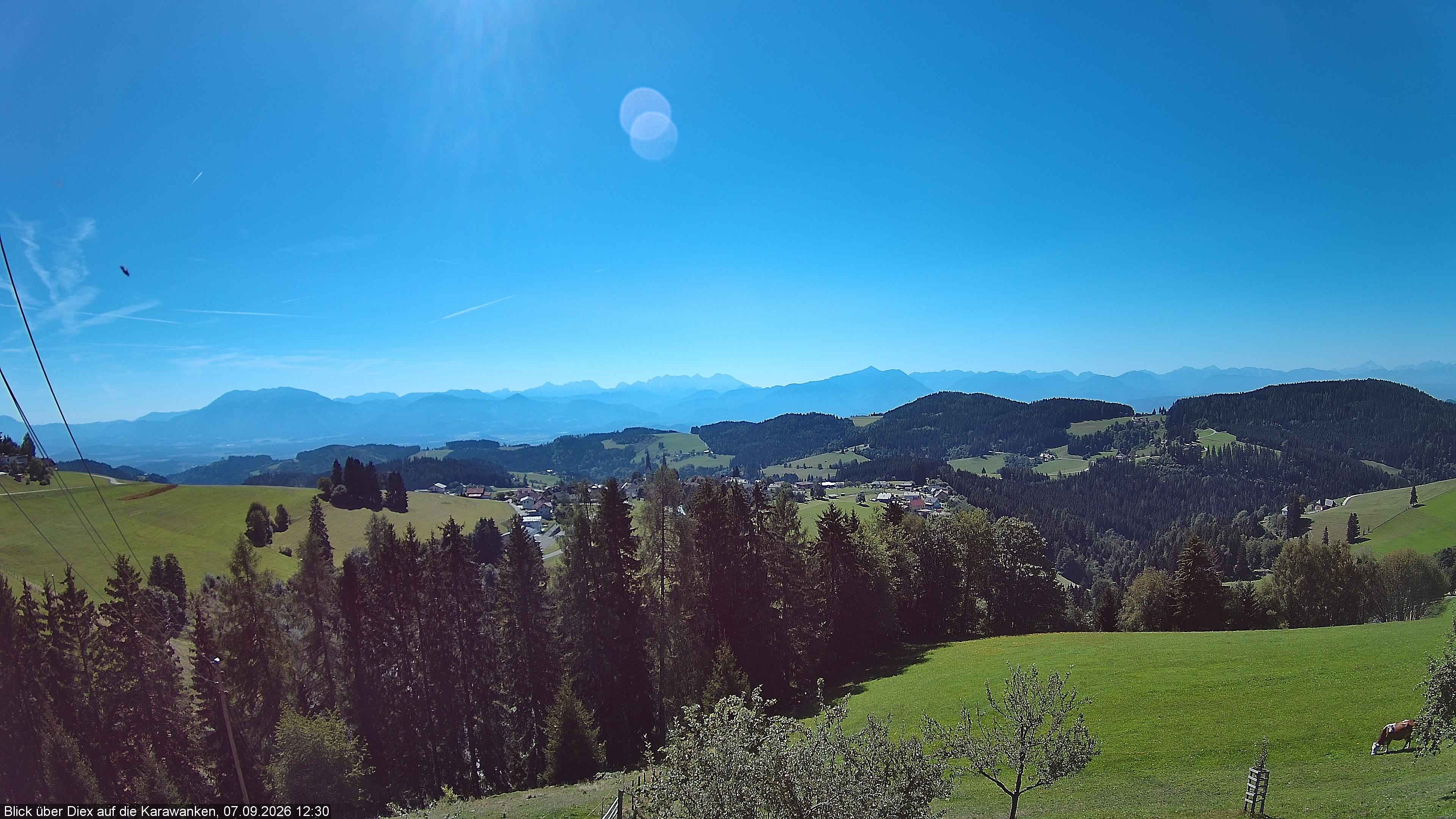 Archiv Foto Webcam Blick auf Diex (Kärnten)