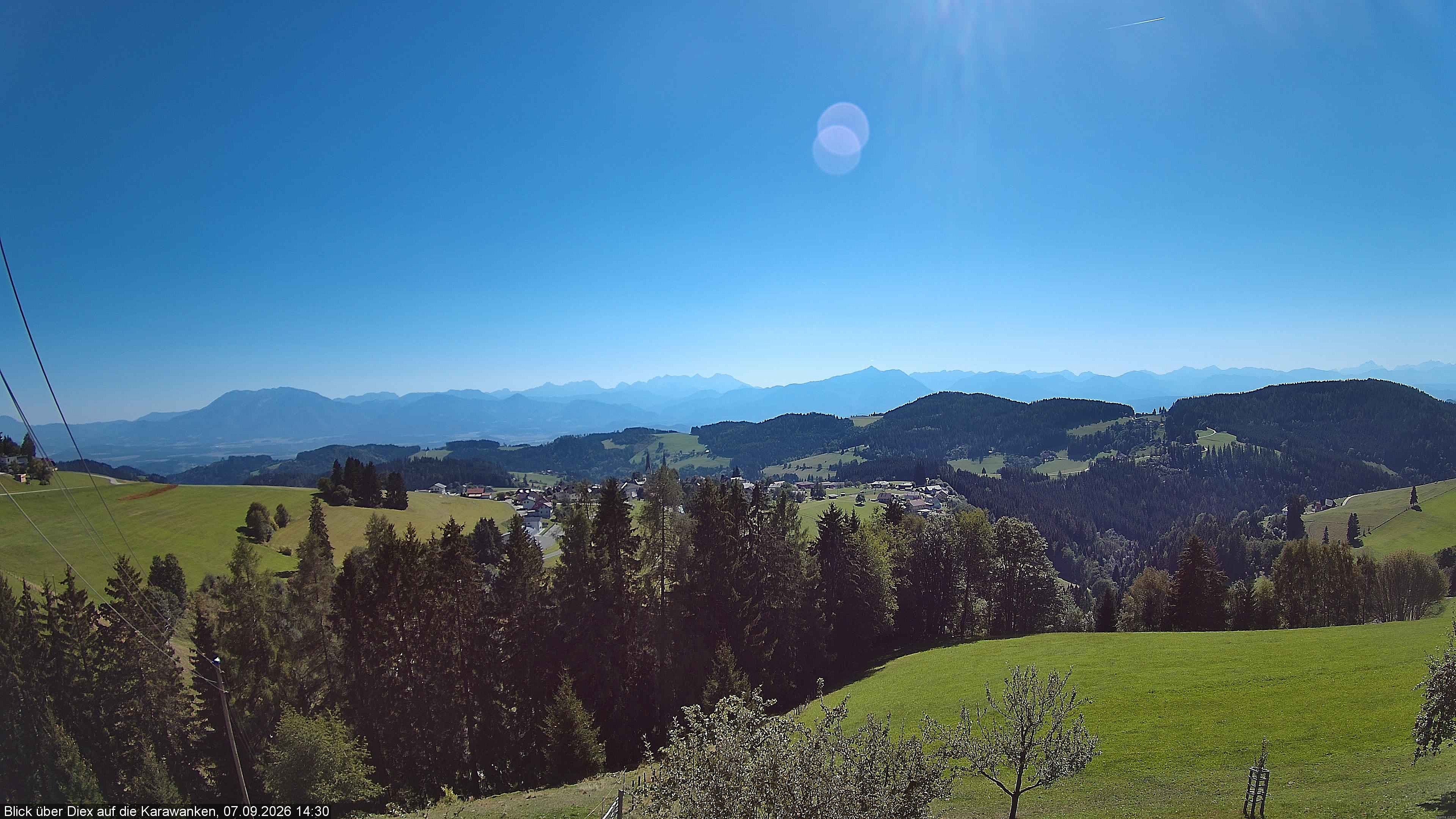 Archiv Foto Webcam Blick auf Diex (Kärnten)