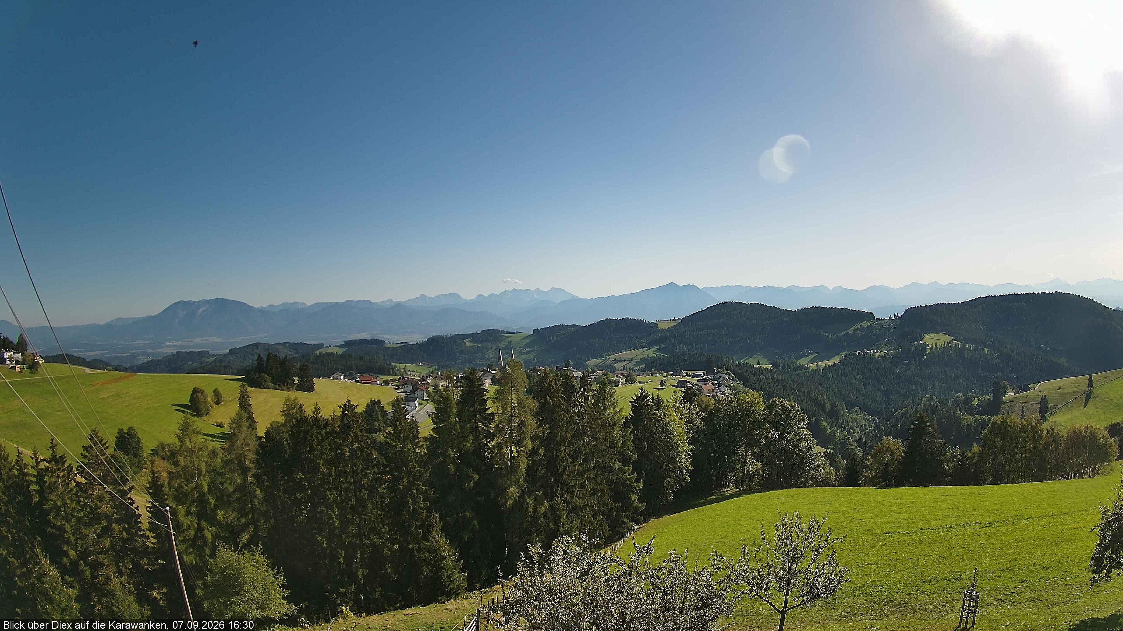 Archiv Foto Webcam Blick auf Diex (Kärnten)