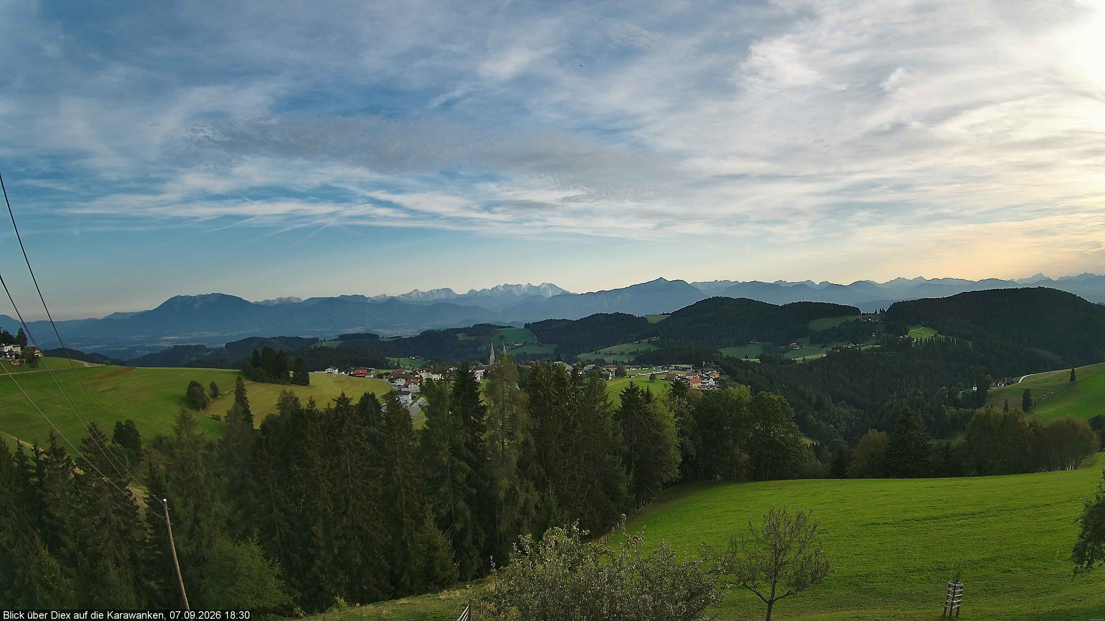 Archiv Foto Webcam Blick auf Diex (Kärnten)