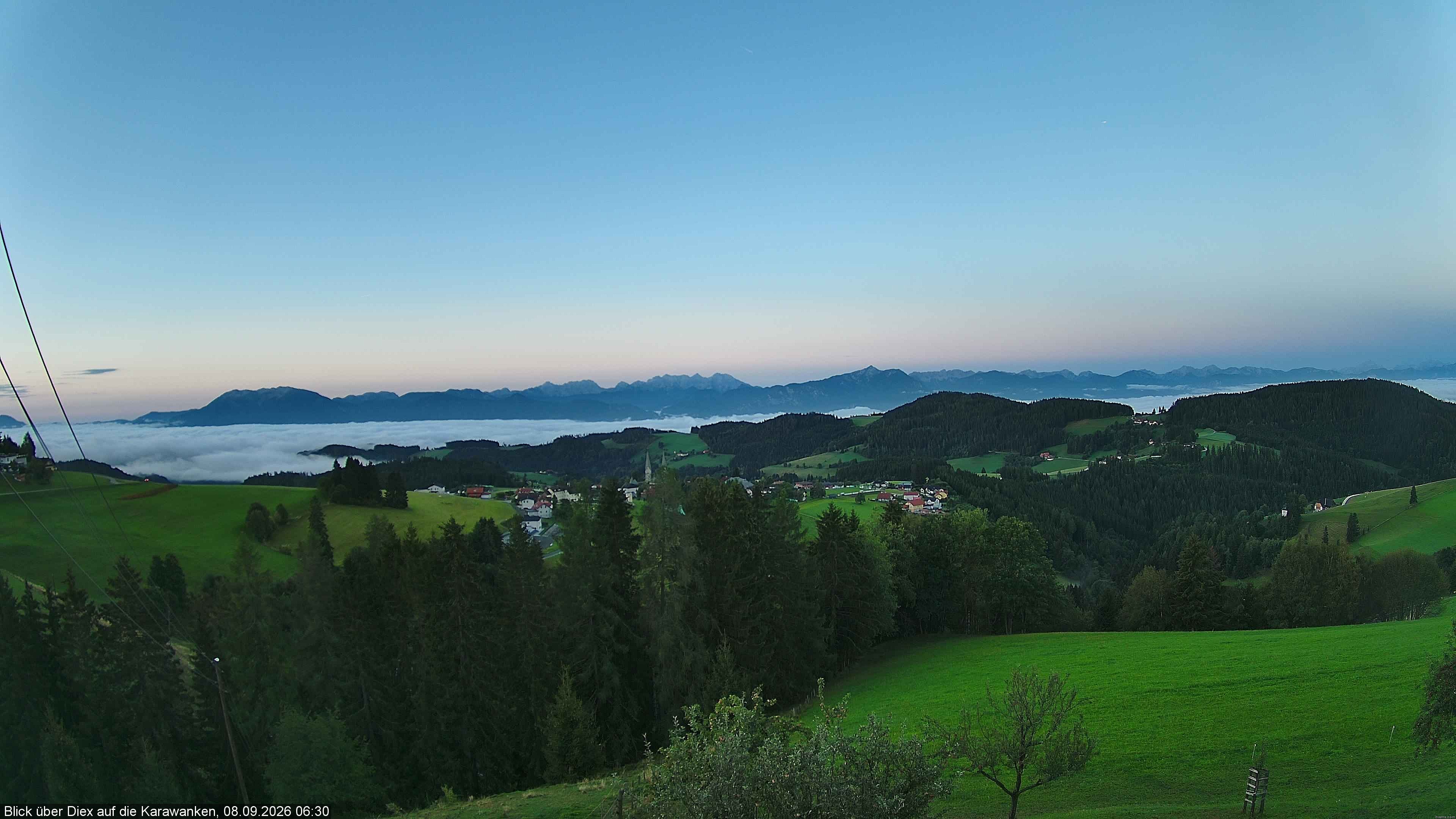 Archiv Foto Webcam Blick auf Diex (Kärnten)
