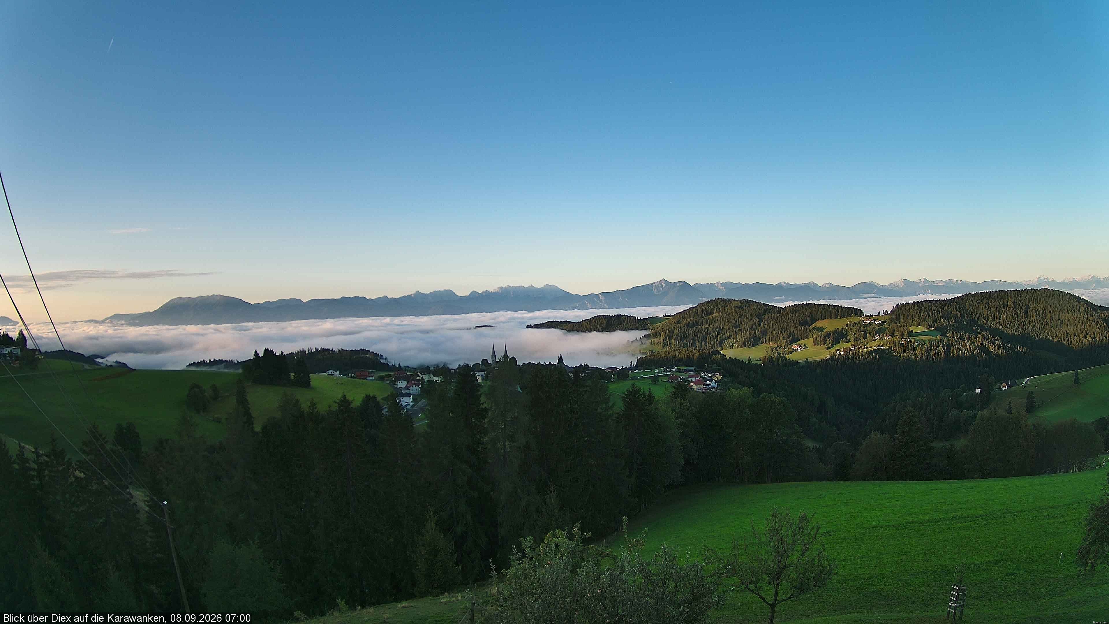 Archiv Foto Webcam Blick auf Diex (Kärnten)