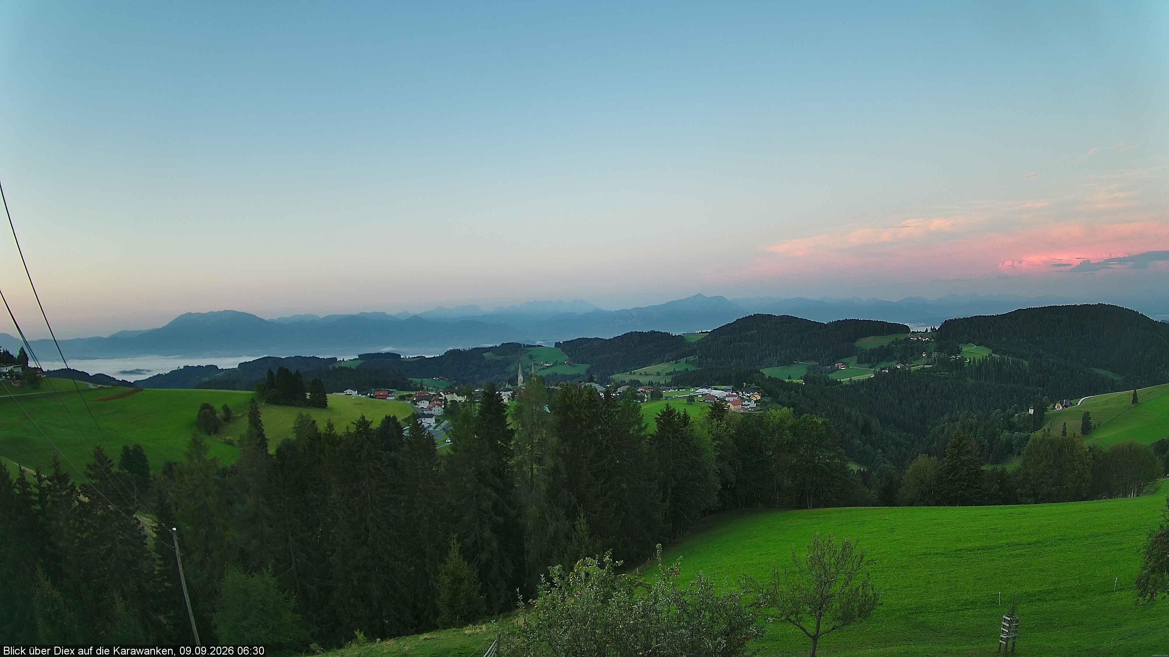 Archiv Foto Webcam Blick auf Diex (Kärnten)
