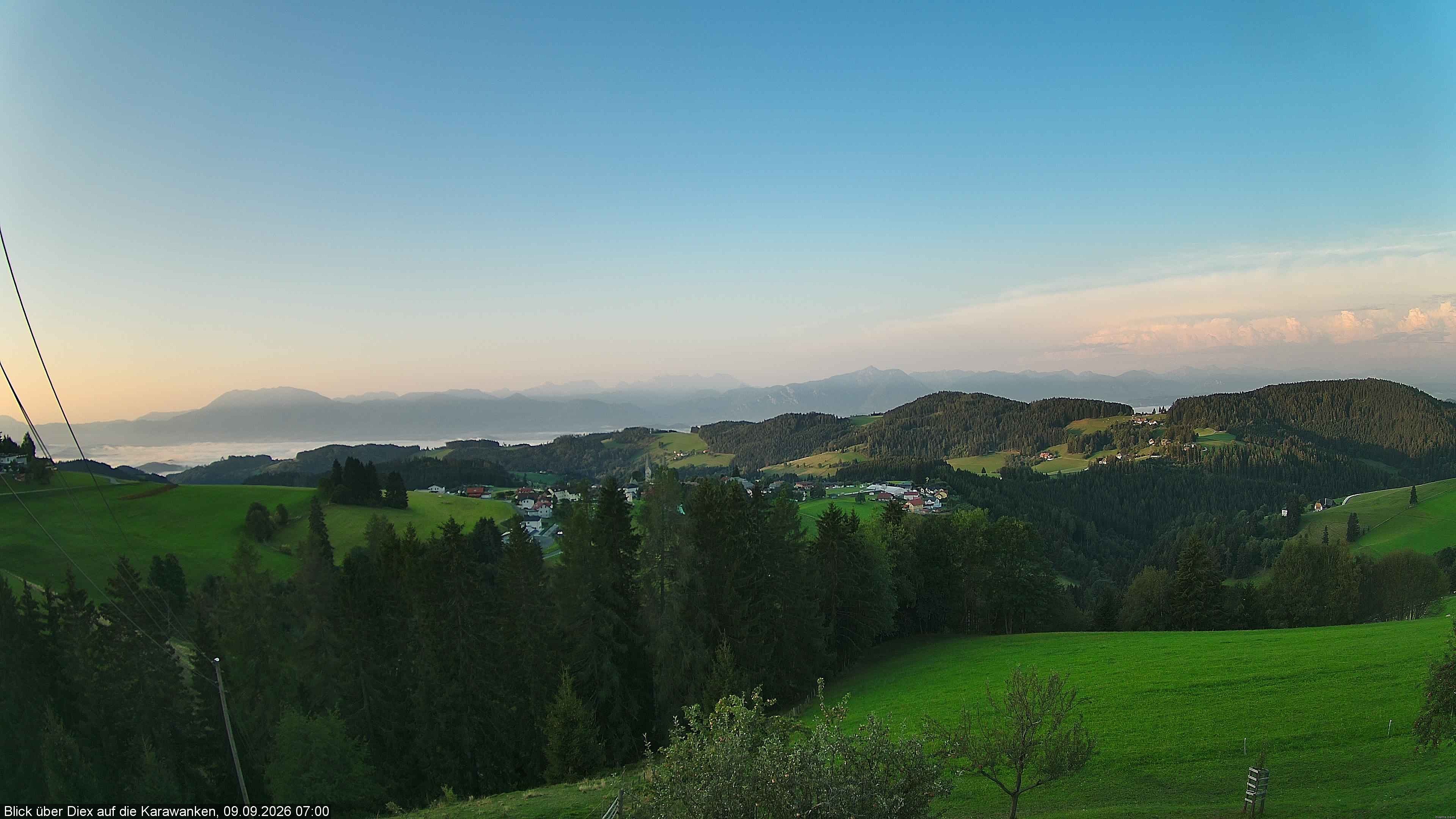Archiv Foto Webcam Blick auf Diex (Kärnten)