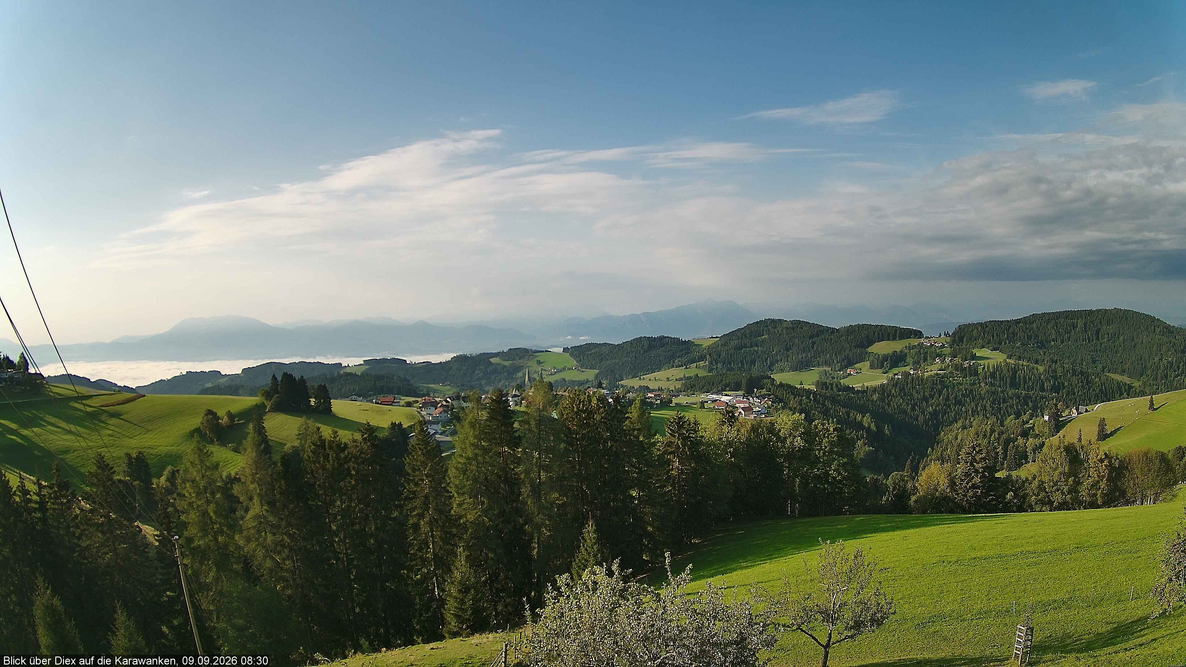Archiv Foto Webcam Blick auf Diex (Kärnten)