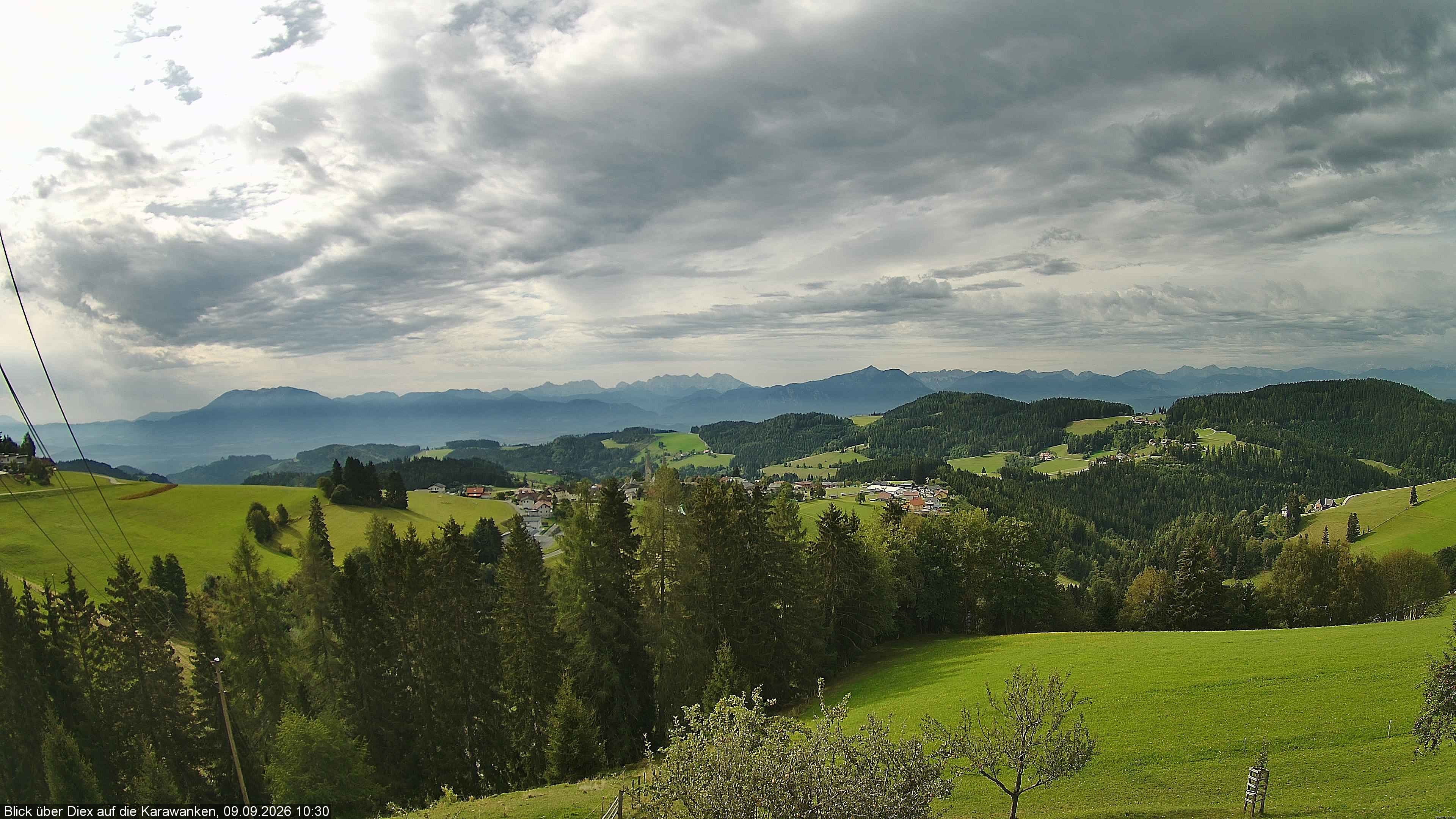 Archiv Foto Webcam Blick auf Diex (Kärnten)