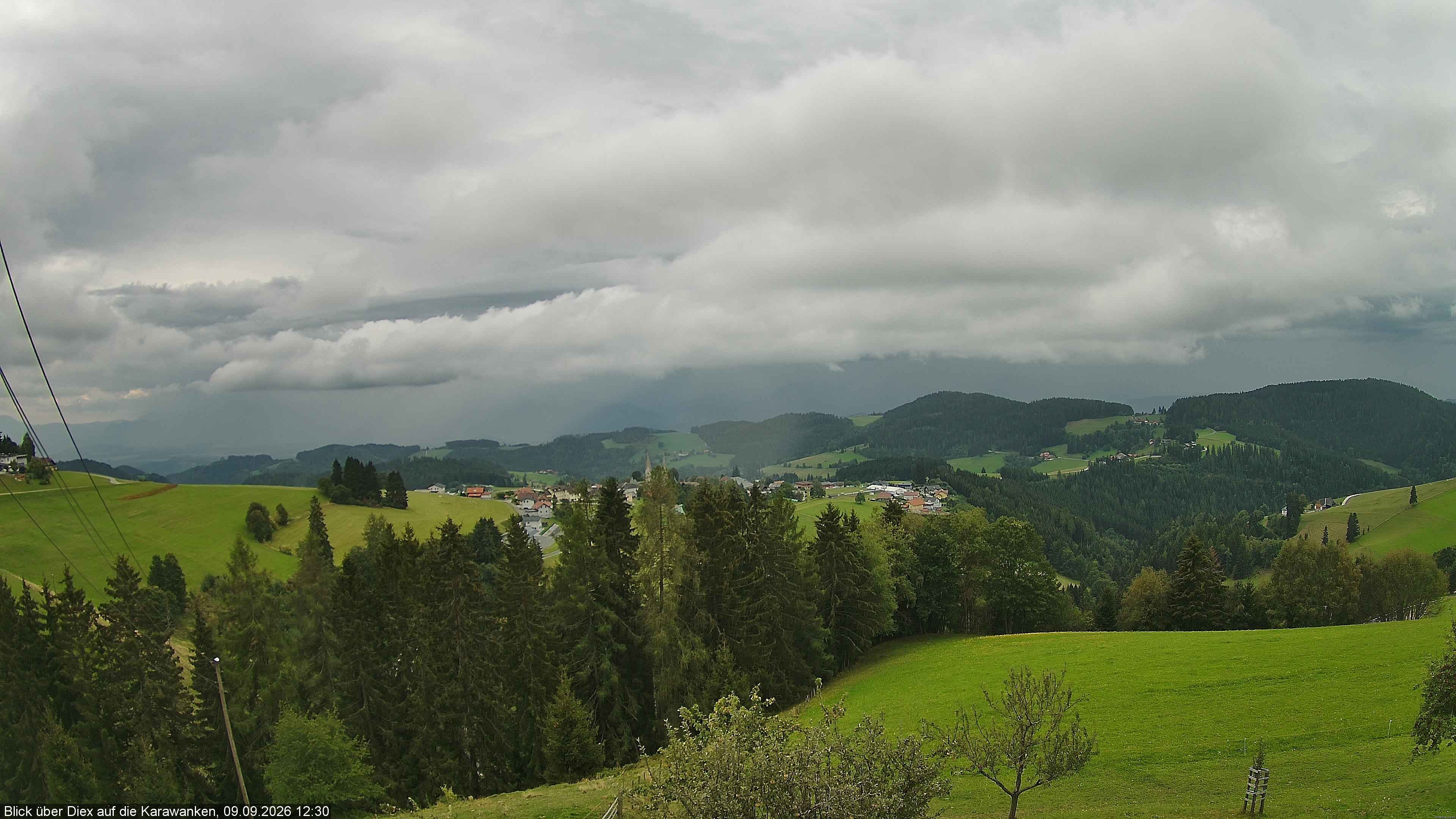 Archiv Foto Webcam Blick auf Diex (Kärnten)