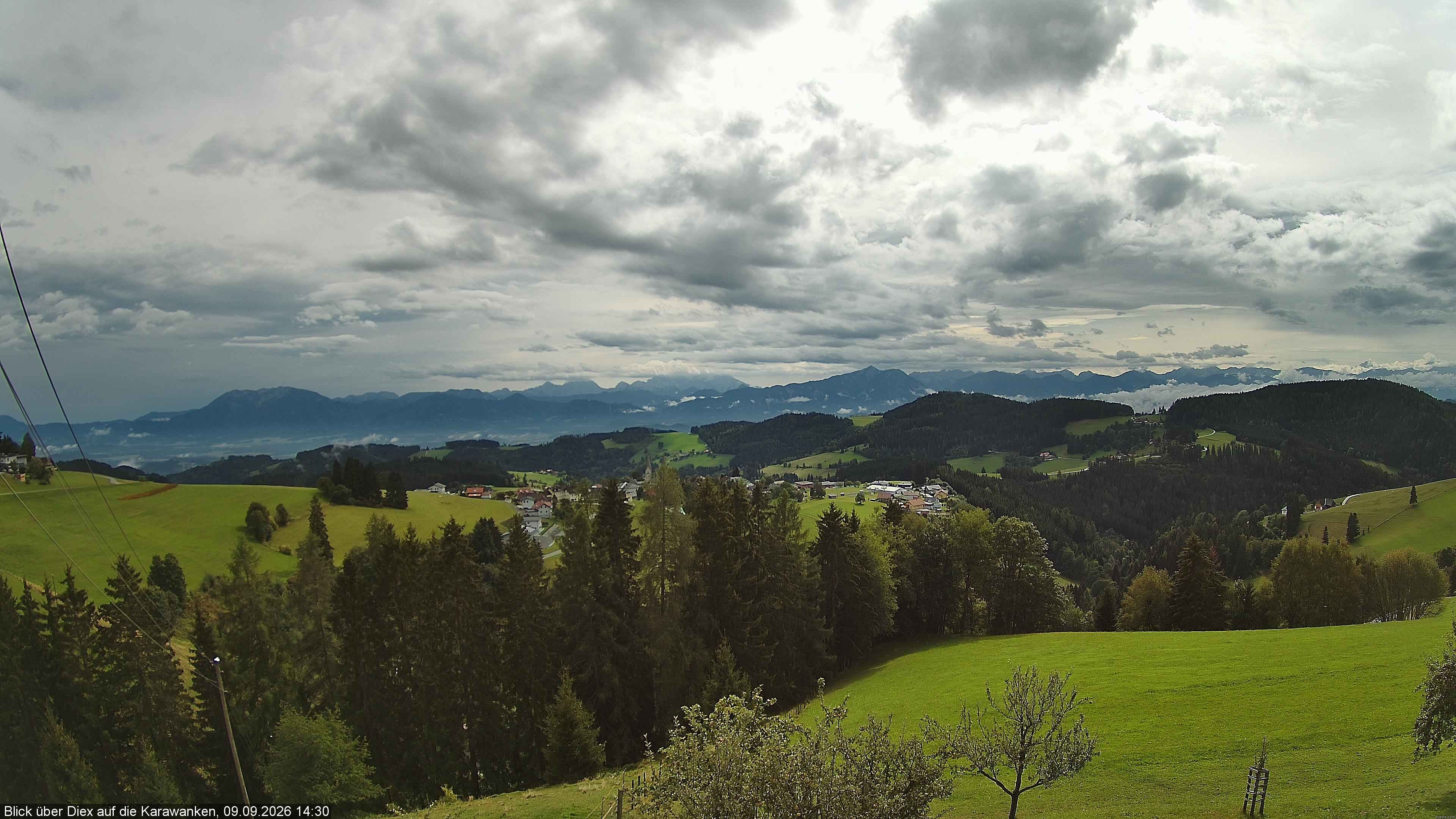 Archiv Foto Webcam Blick auf Diex (Kärnten)