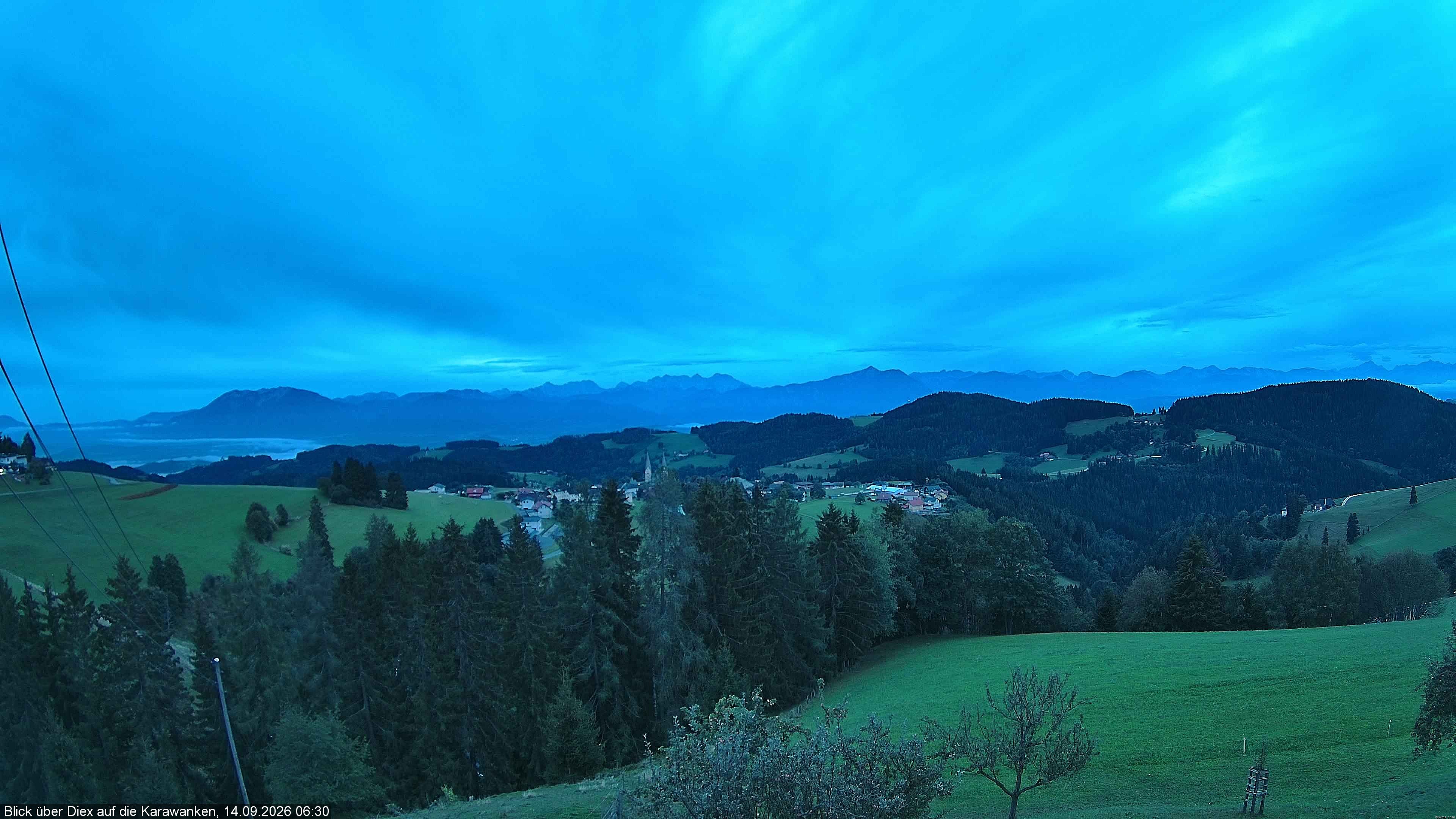Archiv Foto Webcam Blick auf Diex (Kärnten)