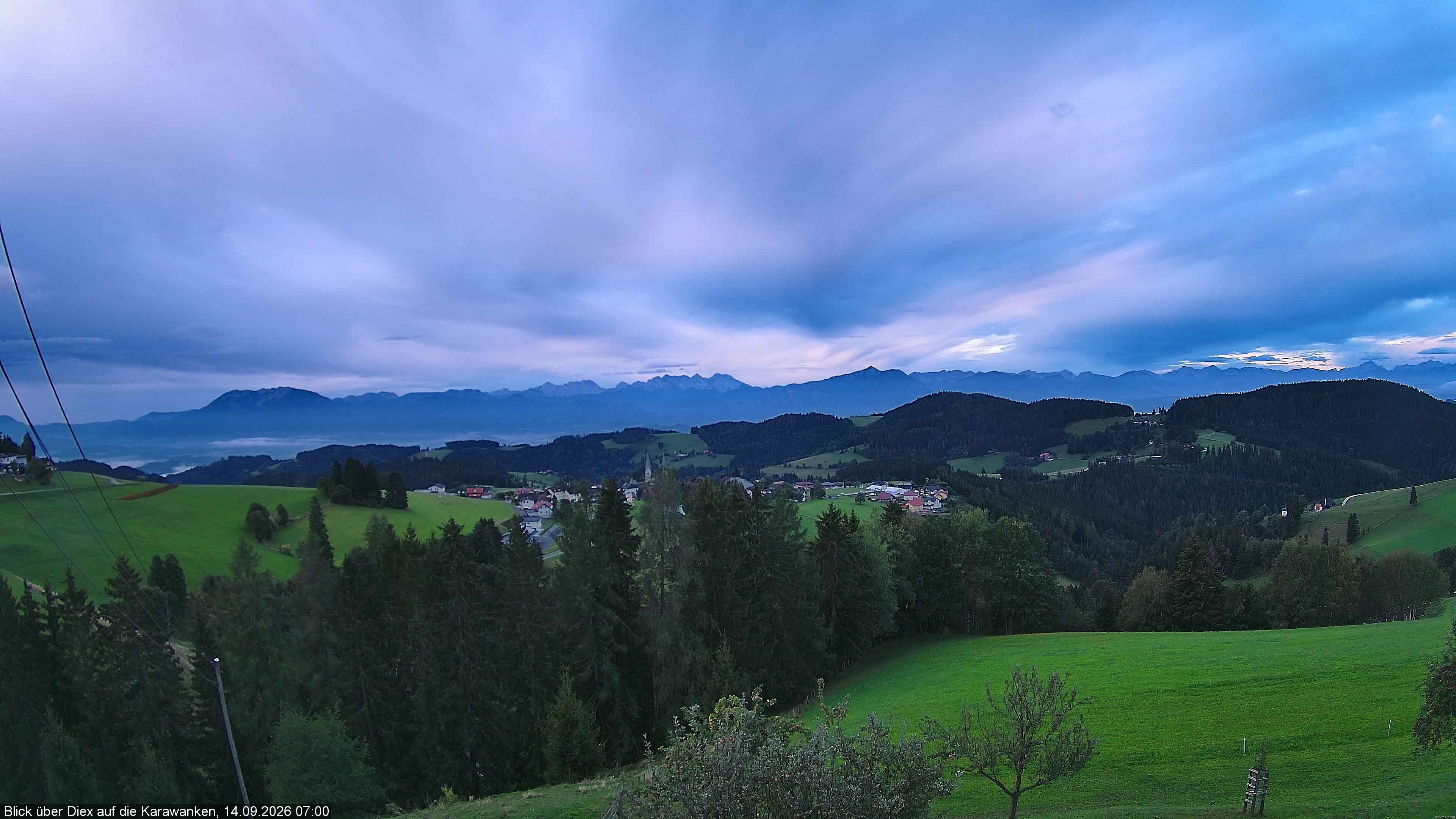 Archiv Foto Webcam Blick auf Diex (Kärnten)