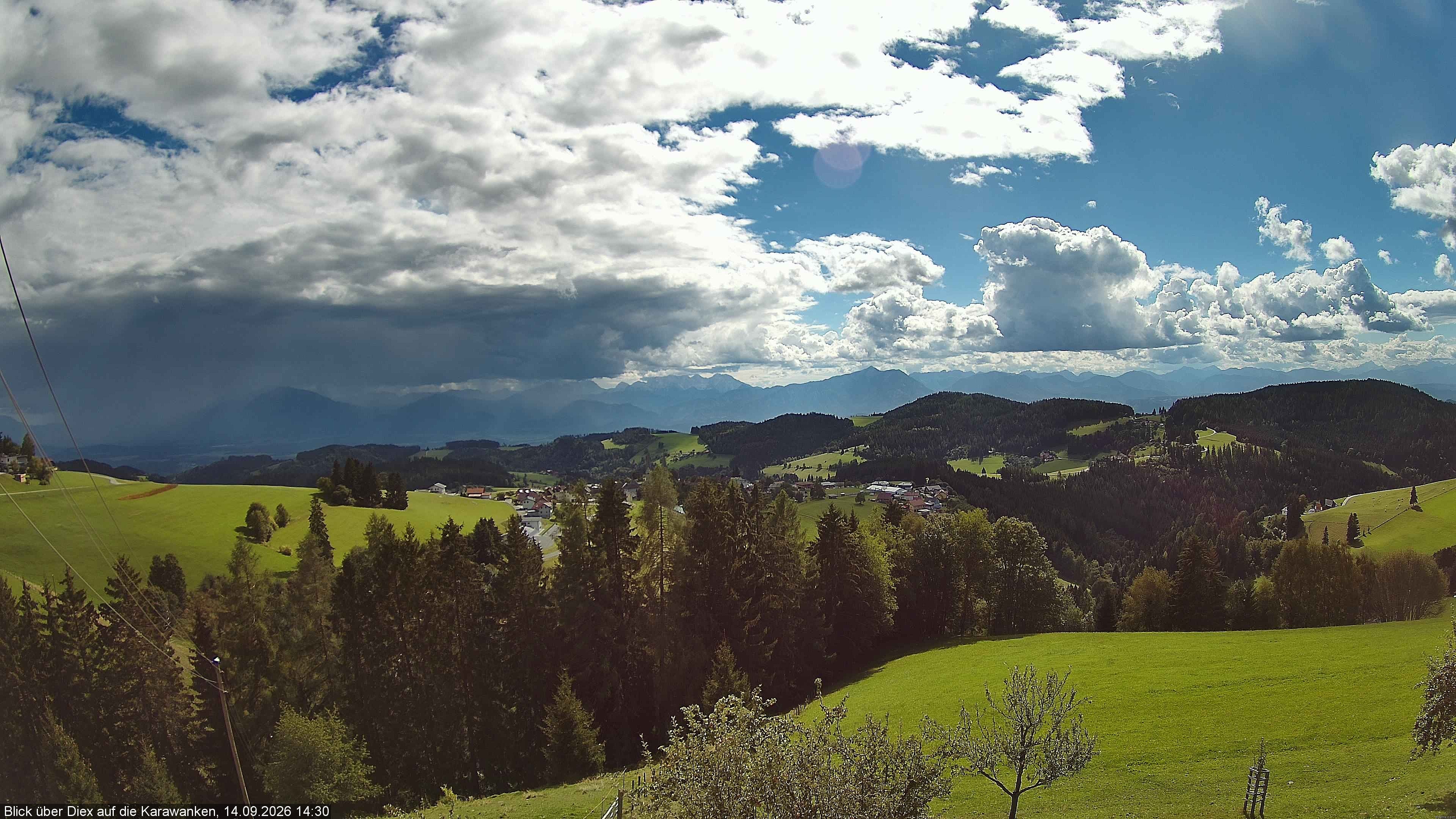 Archiv Foto Webcam Blick auf Diex (Kärnten)