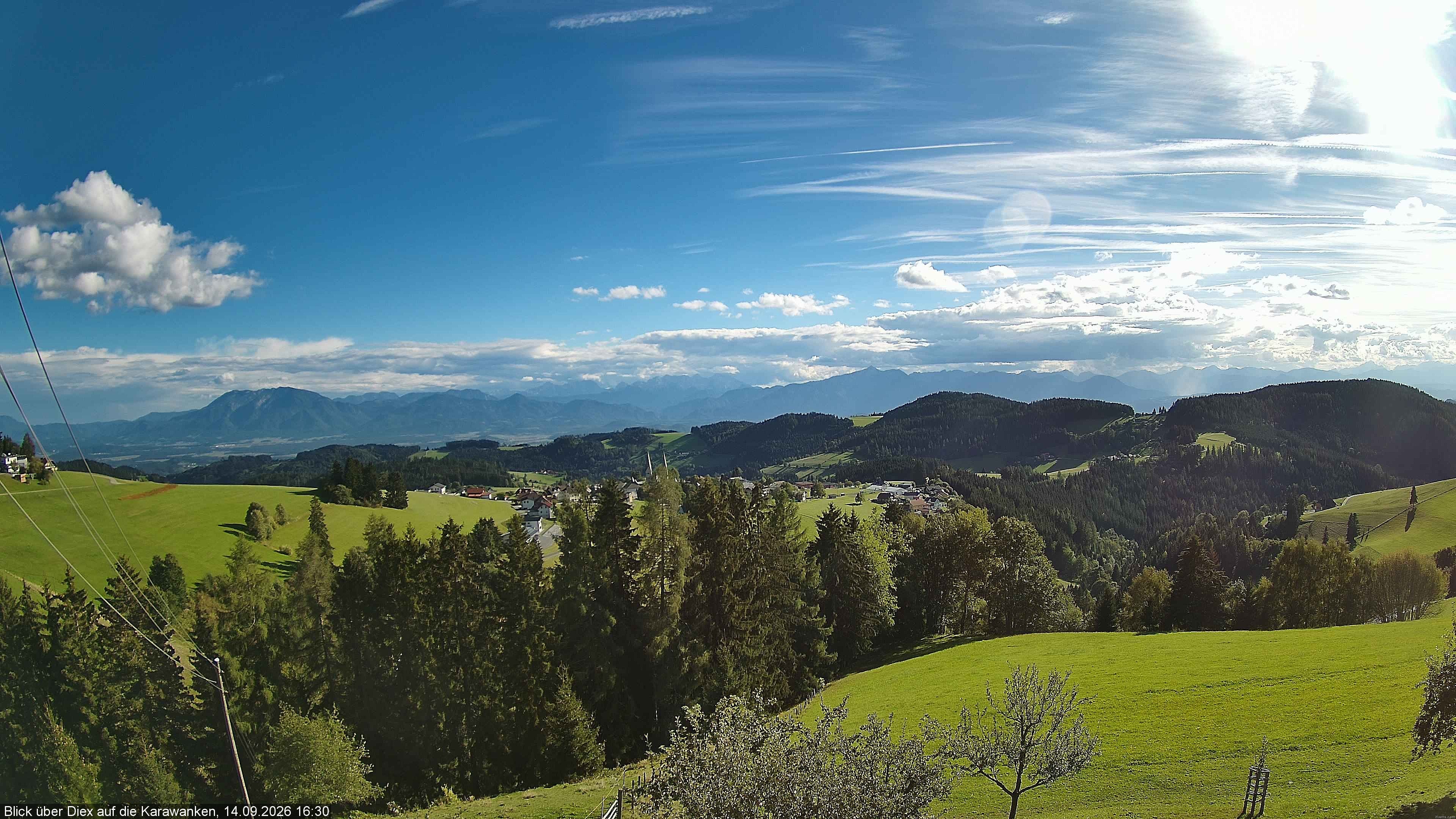 Archiv Foto Webcam Blick auf Diex (Kärnten)