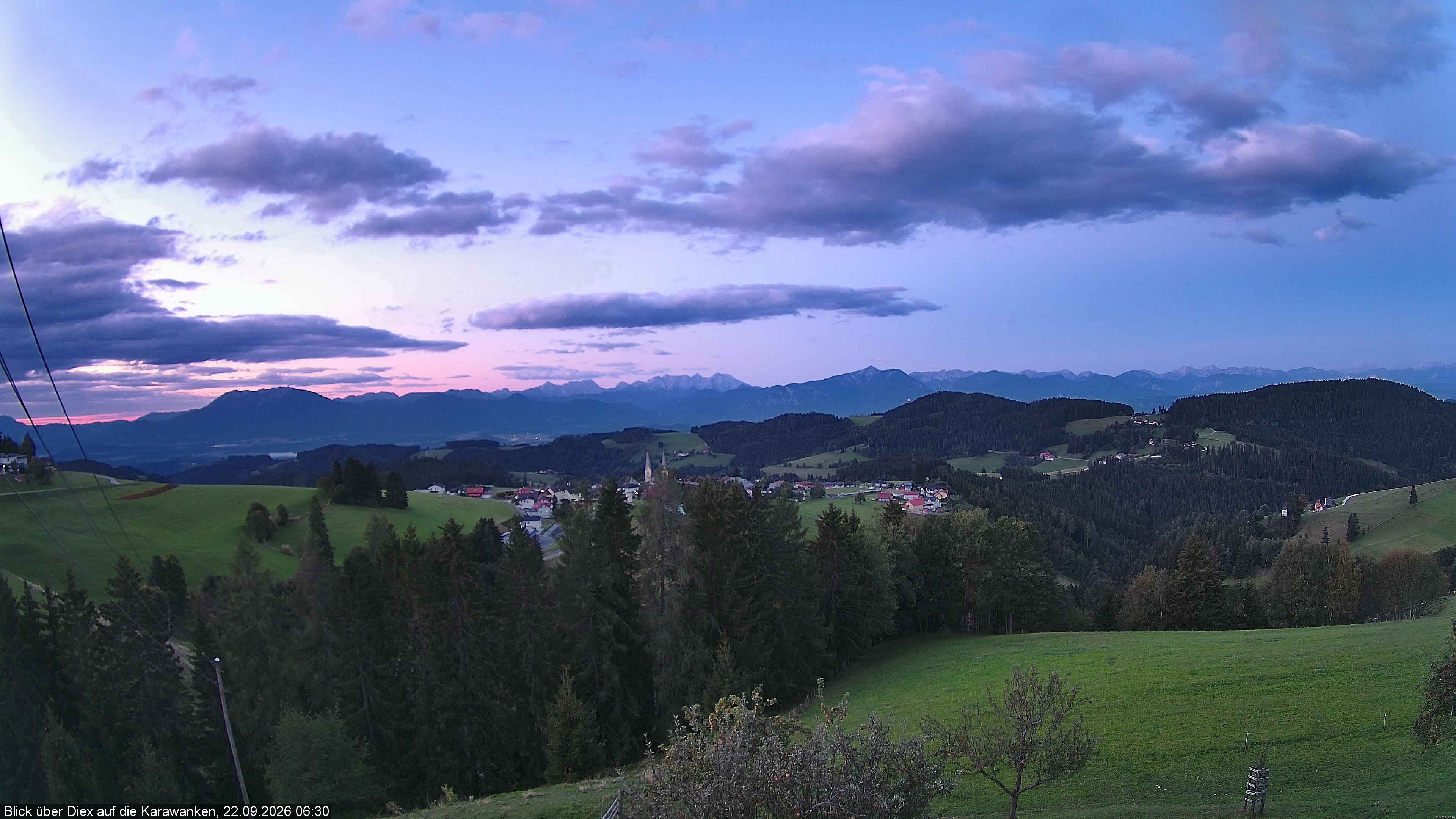 Archiv Foto Webcam Blick auf Diex (Kärnten)