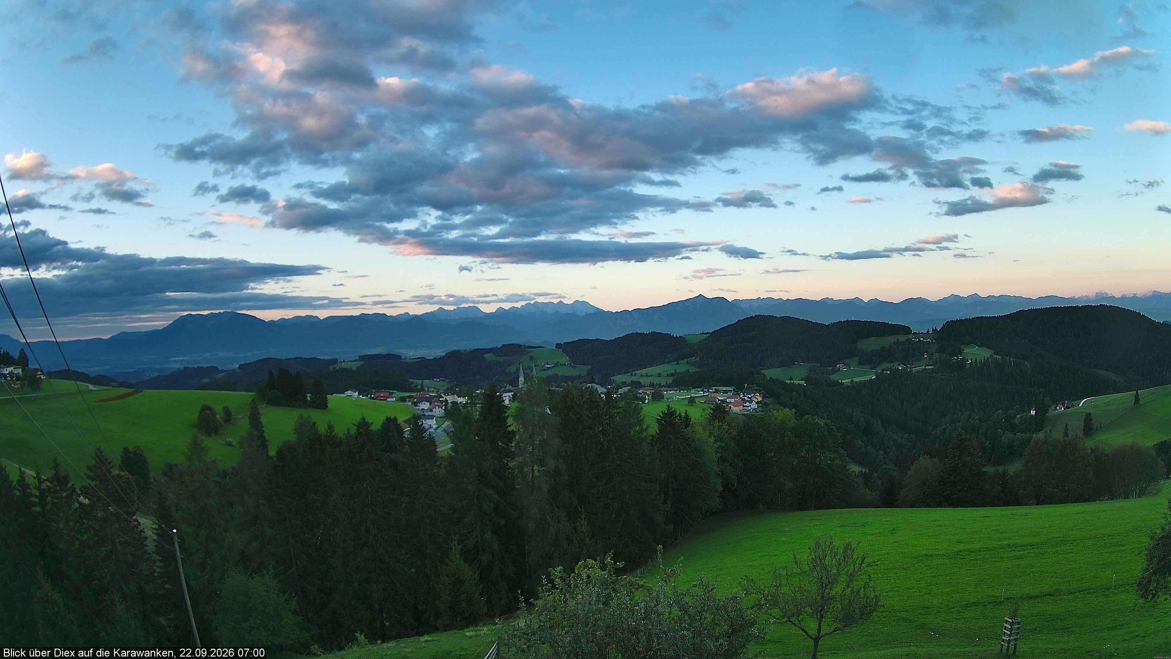 Archiv Foto Webcam Blick auf Diex (Kärnten)