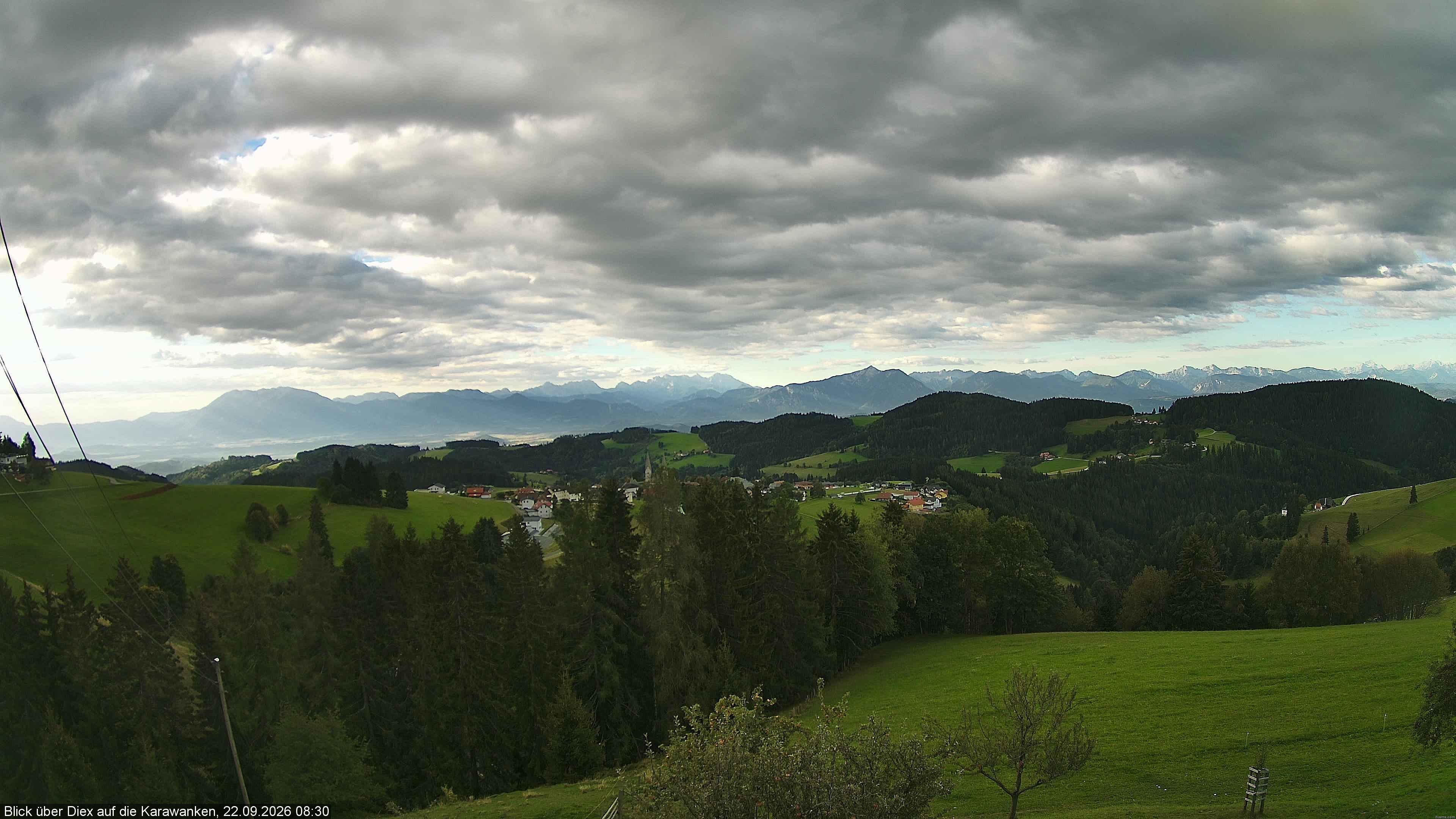 Archiv Foto Webcam Blick auf Diex (Kärnten)