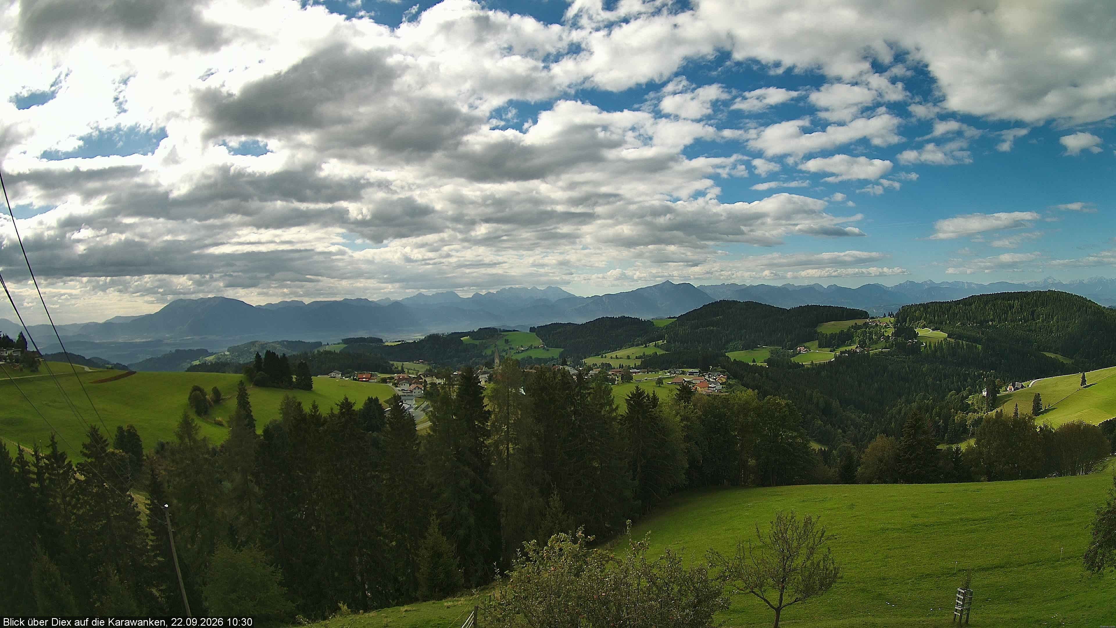 Archiv Foto Webcam Blick auf Diex (Kärnten)