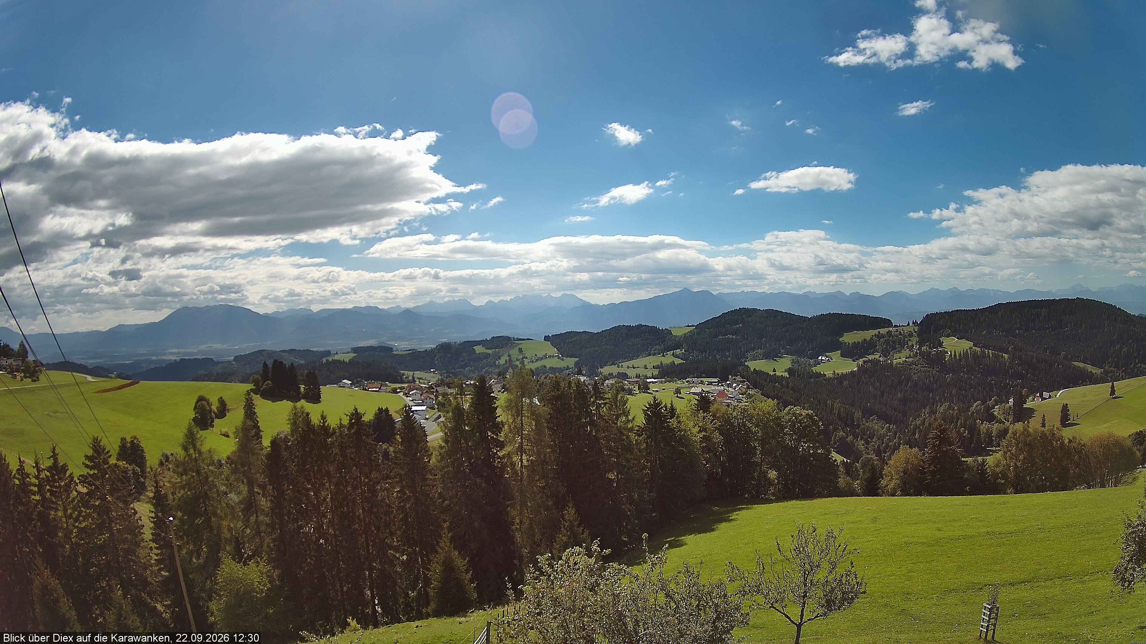 Archiv Foto Webcam Blick auf Diex (Kärnten)